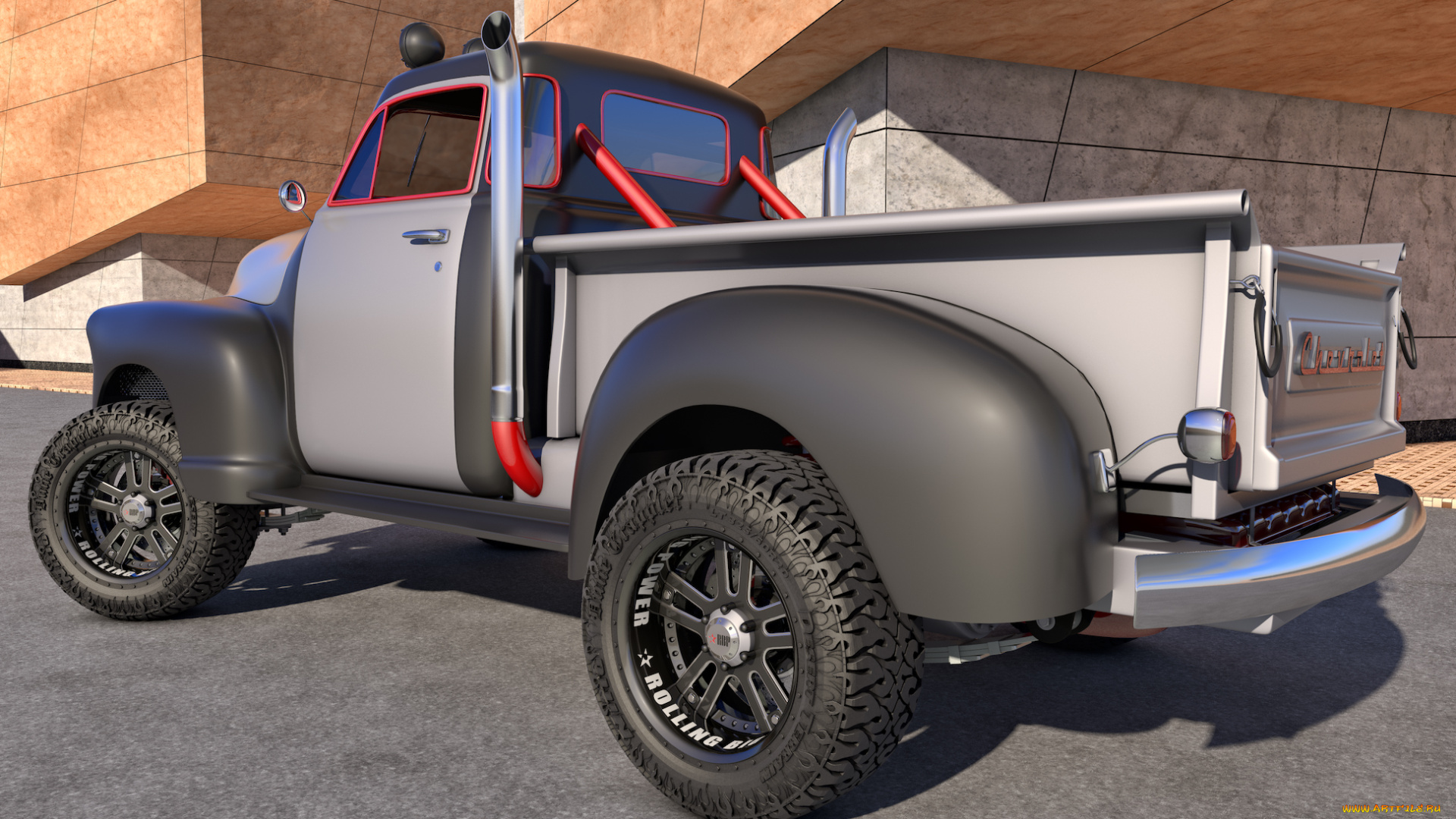 автомобили, 3д, 1951, chevrolet