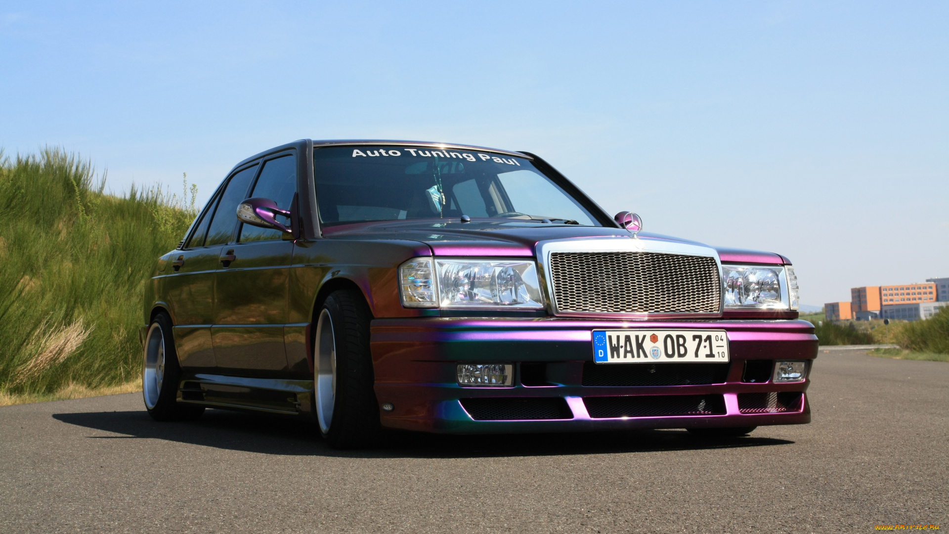 автомобили, mercedes, benz, tuning, purple