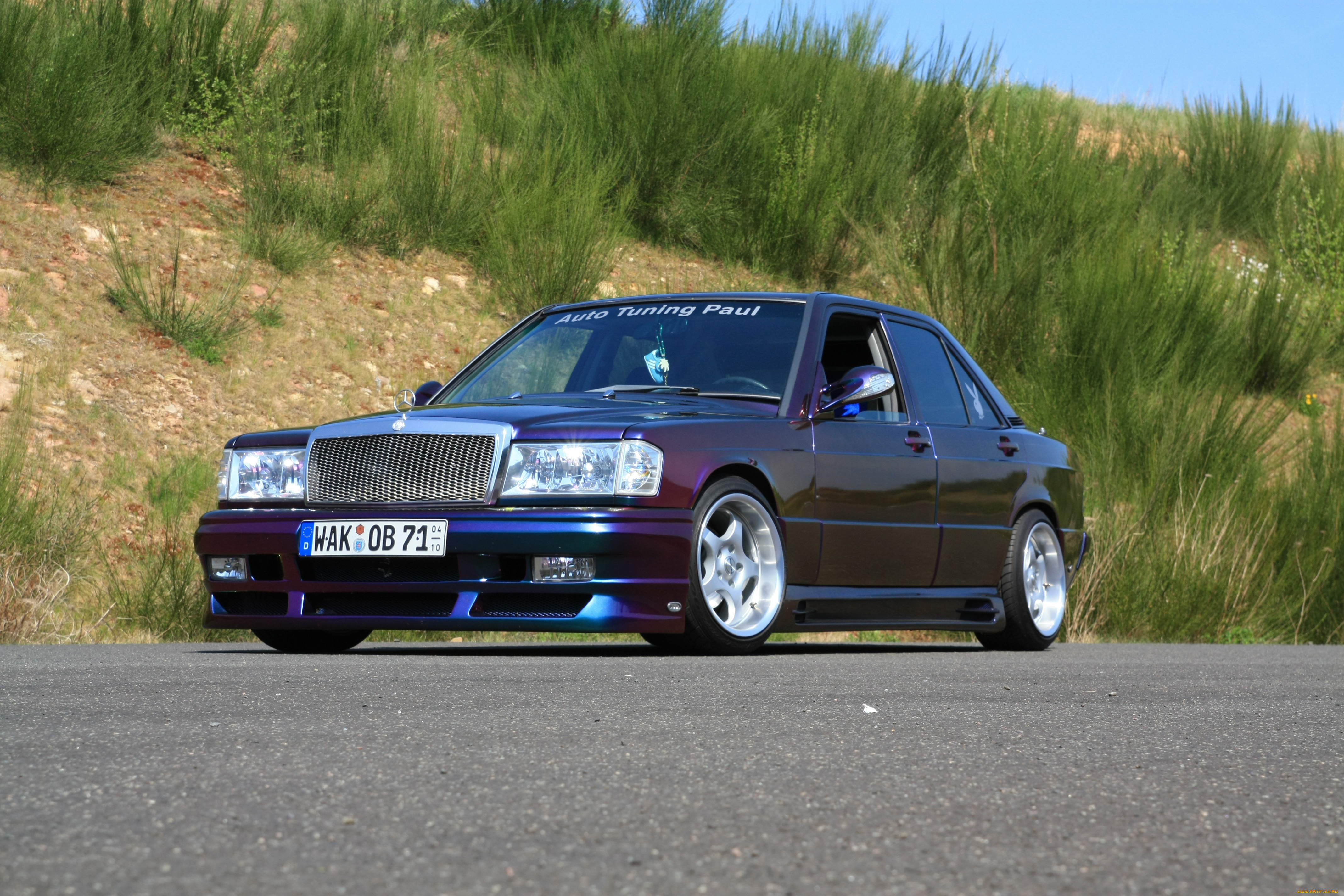 автомобили, mercedes, benz, purple, tuning