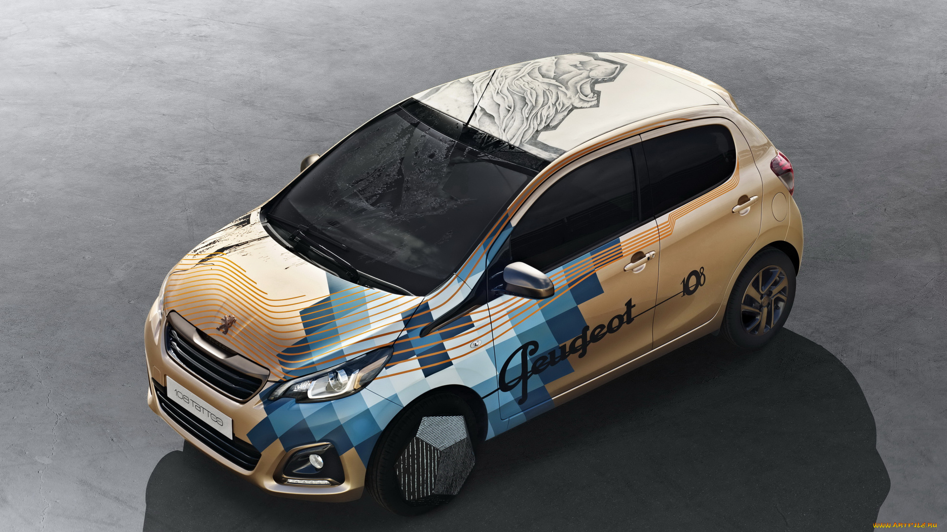 2014, peugeot, 108, tattoo, автомобили, peugeot, tattoo, тюнинг