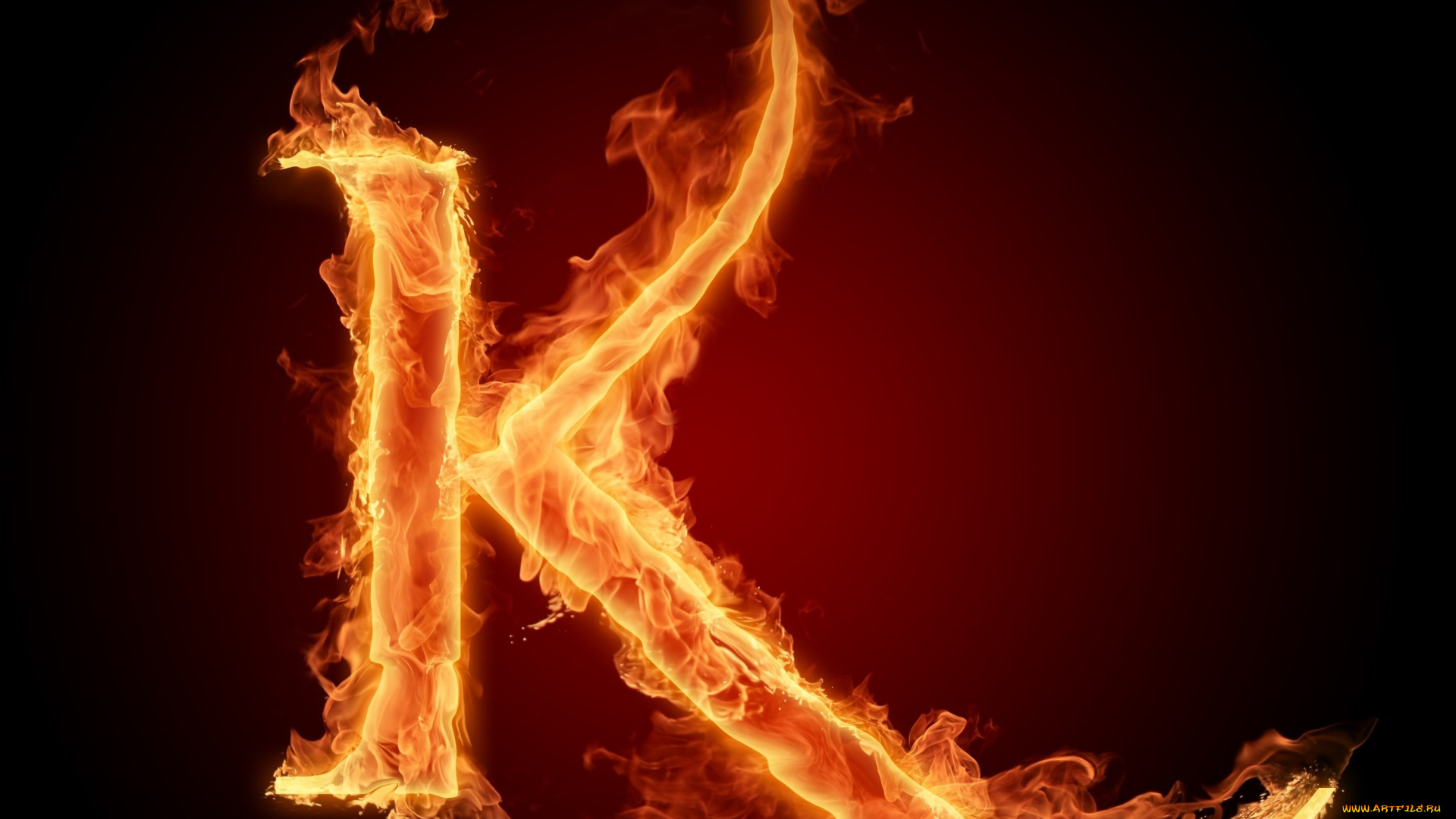 3д, графика, другое, , other, буква, пламья, фон