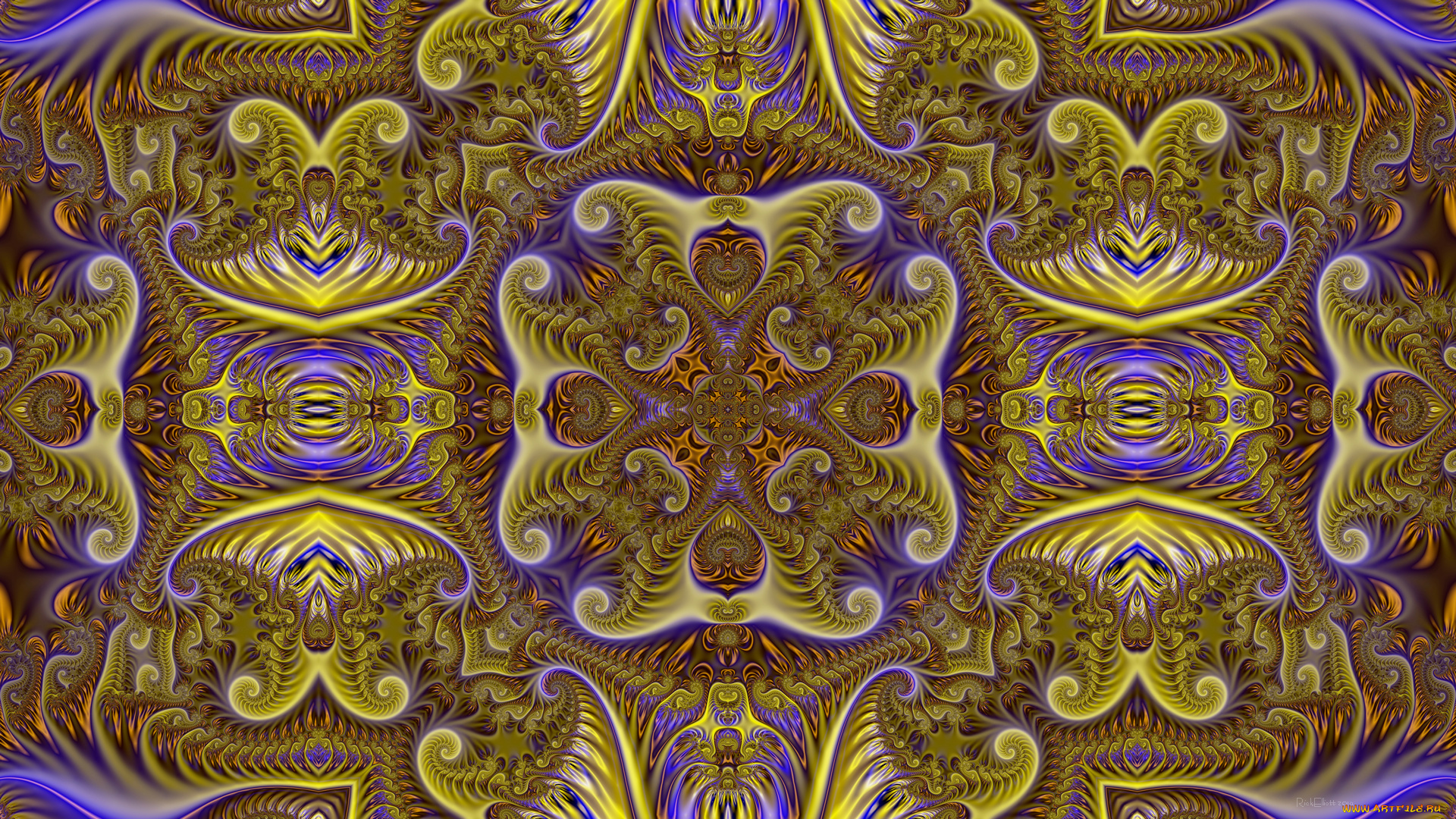 3д, графика, фракталы, , fractal, цвета, узор, фон