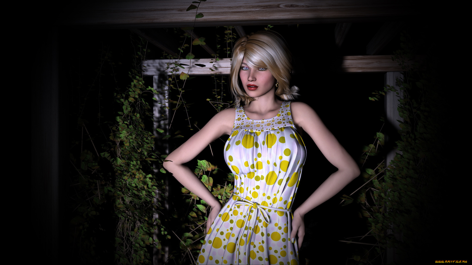 3д, графика, люди, , people, фон, взгляд, девушка