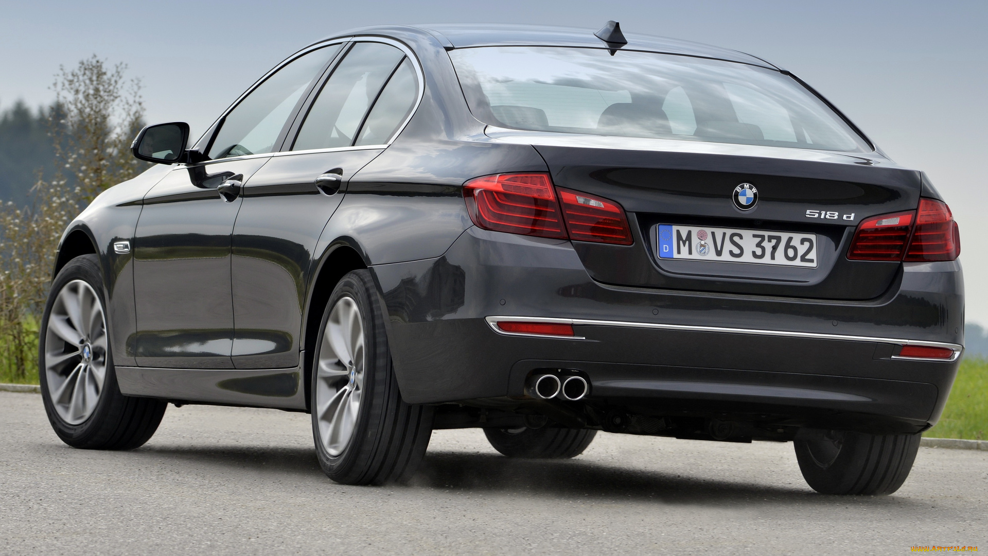 автомобили, bmw, 2013г, f10, luxury, line, sedan, 518d, темный