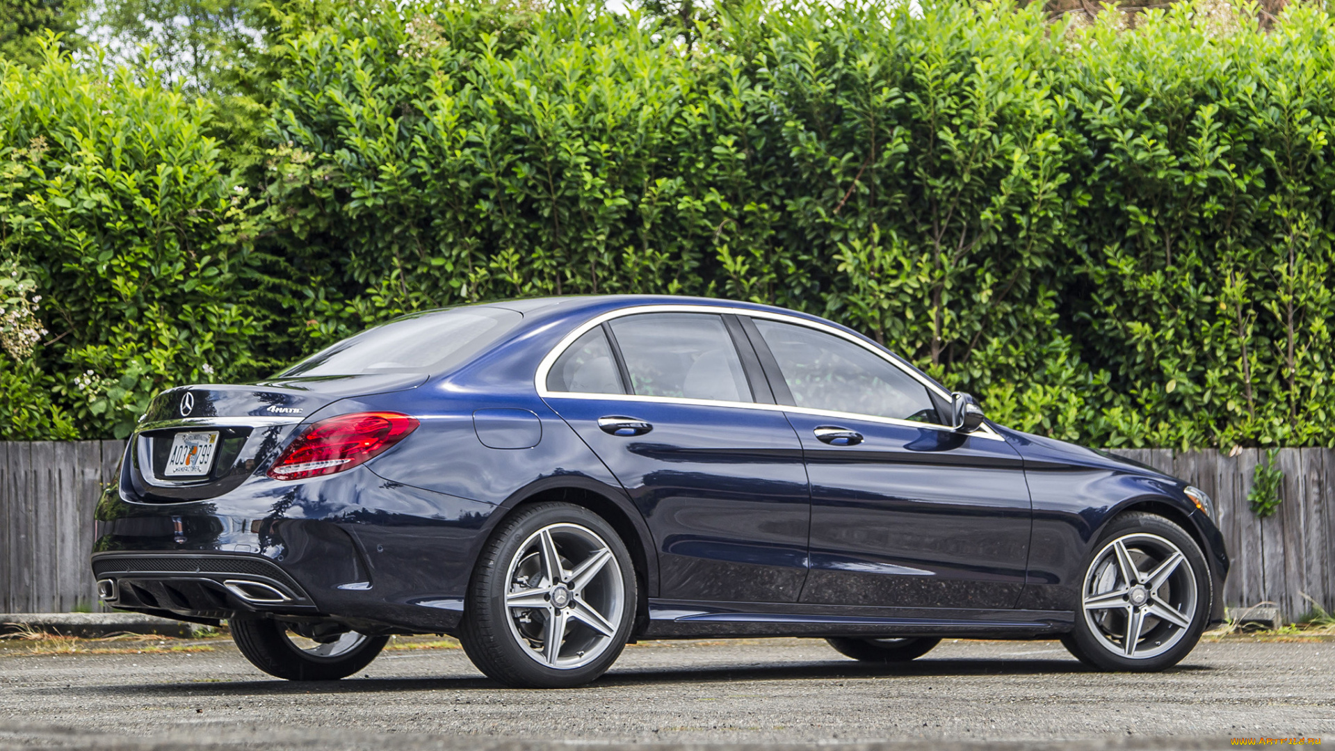 автомобили, mercedes-benz, c, 400, 2015г, w205, серый, us-spec, line, 4matic, amg