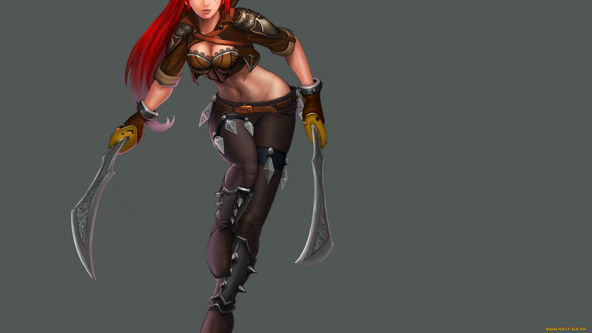 league, of, legends, фэнтези, девушки, белый, фон, эротика, взгляд, katarina, lol, league, of, legends