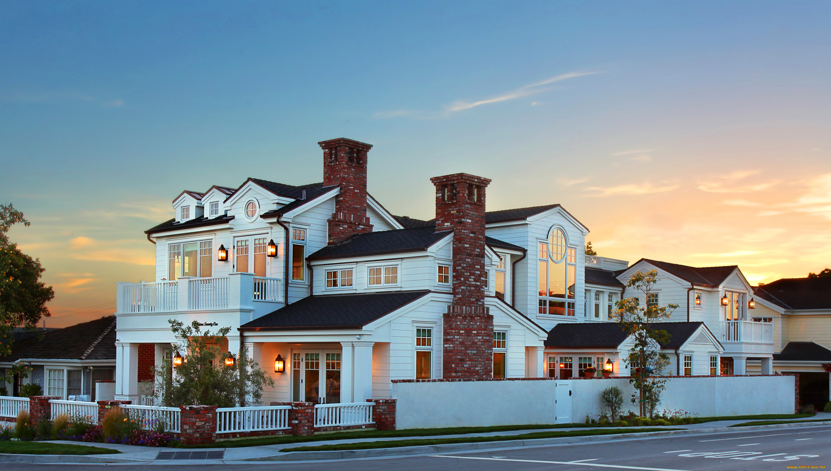 города, -, здания, , дома, фонари, огни, улица, дизайн, дома