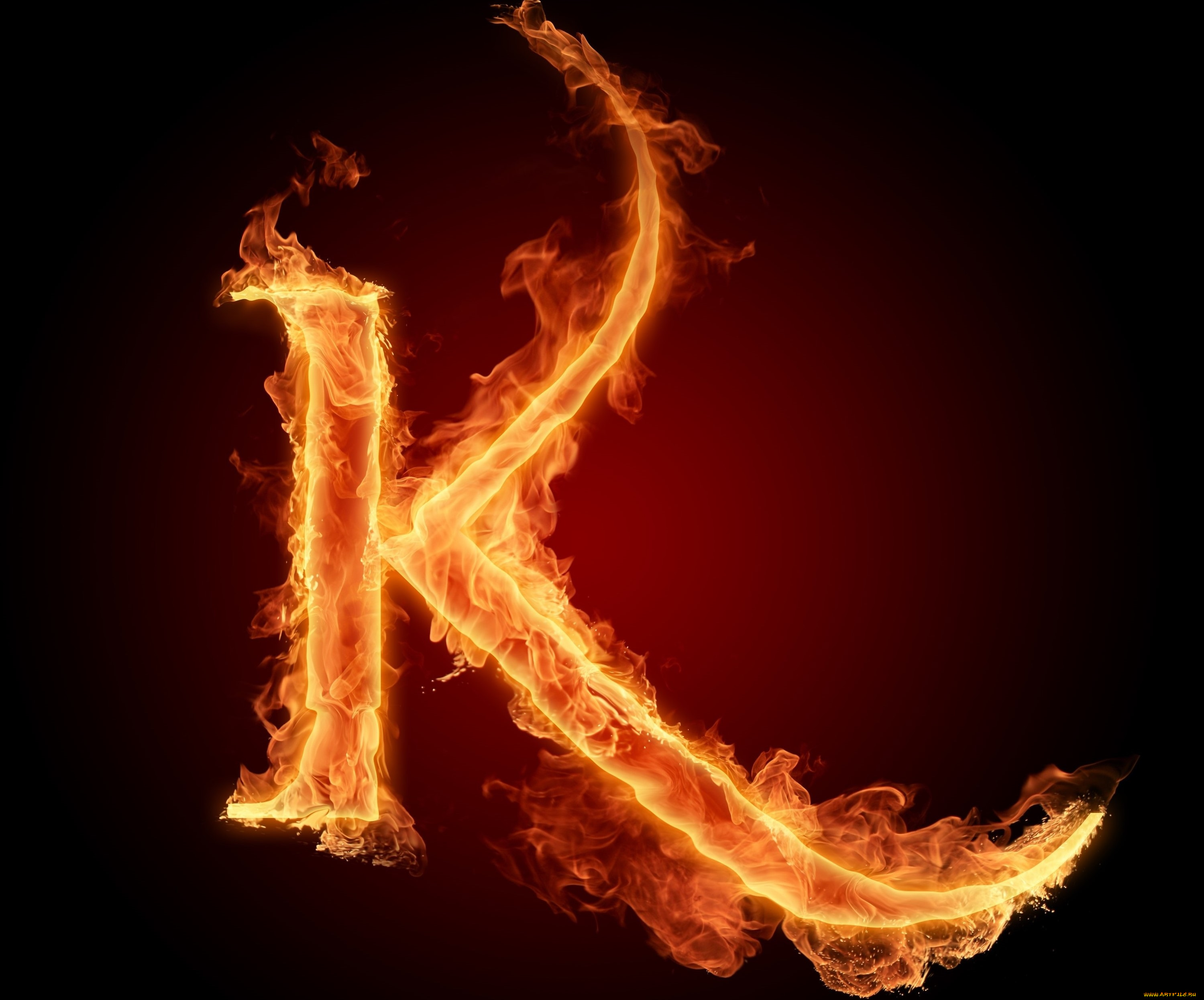 3д, графика, другое, , other, буква, пламья, фон