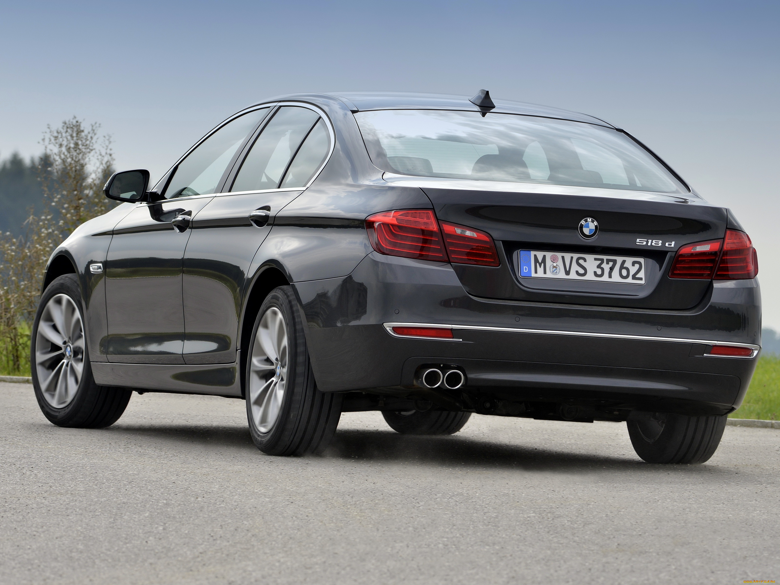 автомобили, bmw, 2013г, f10, luxury, line, sedan, 518d, темный