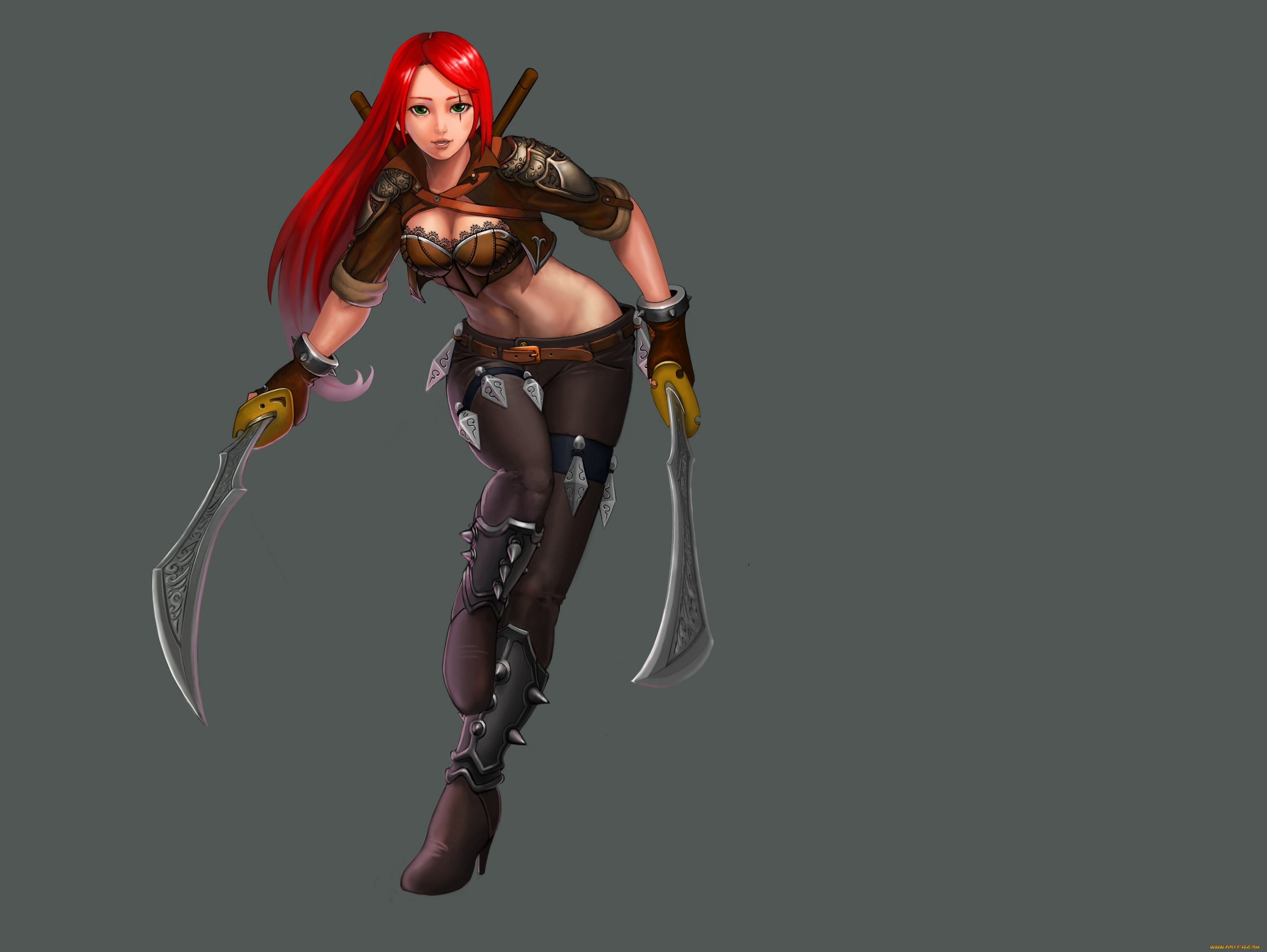 league, of, legends, фэнтези, девушки, белый, фон, эротика, взгляд, katarina, lol, league, of, legends