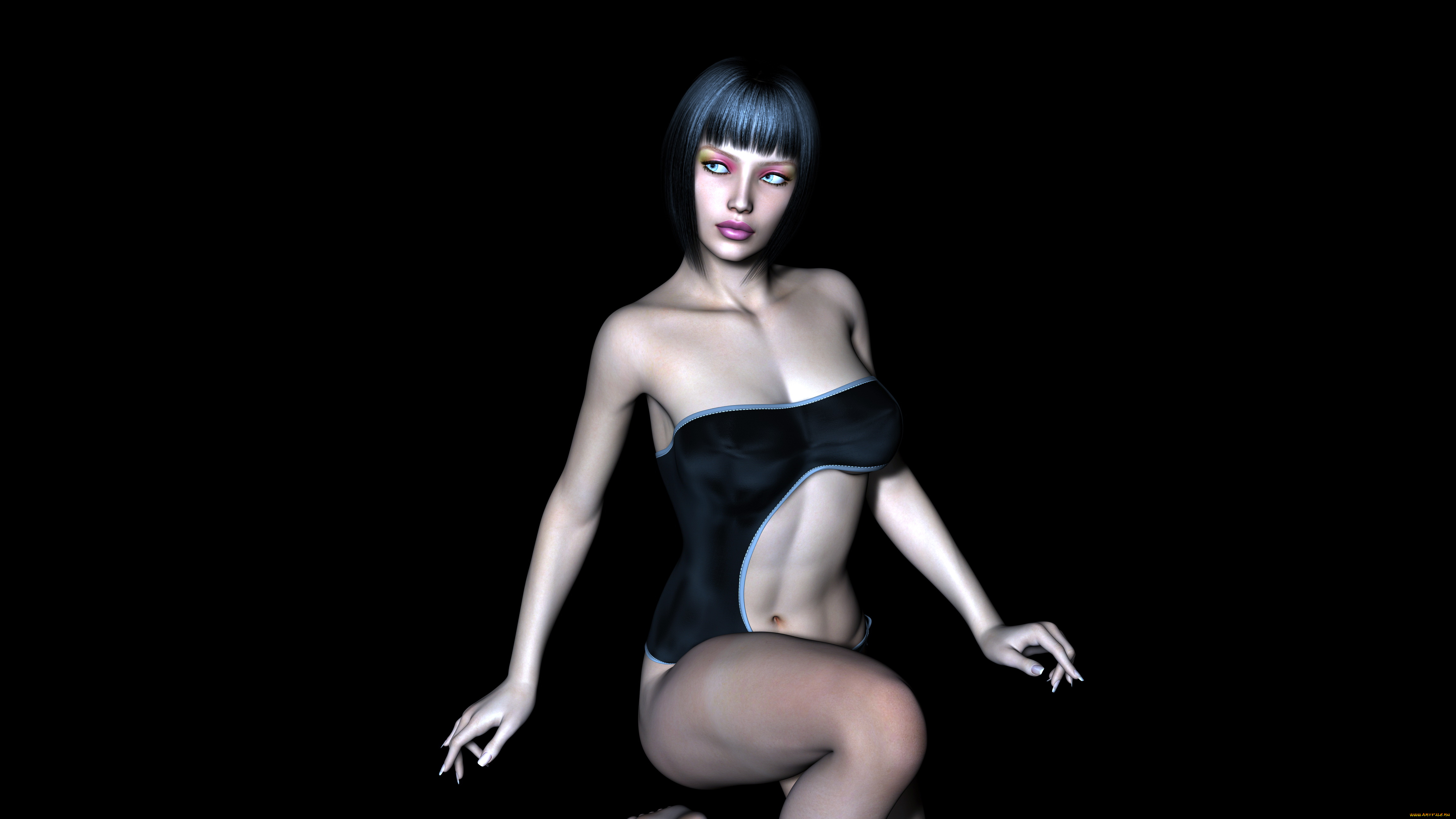 3д, графика, люди, , people, фон, взгляд, девушка