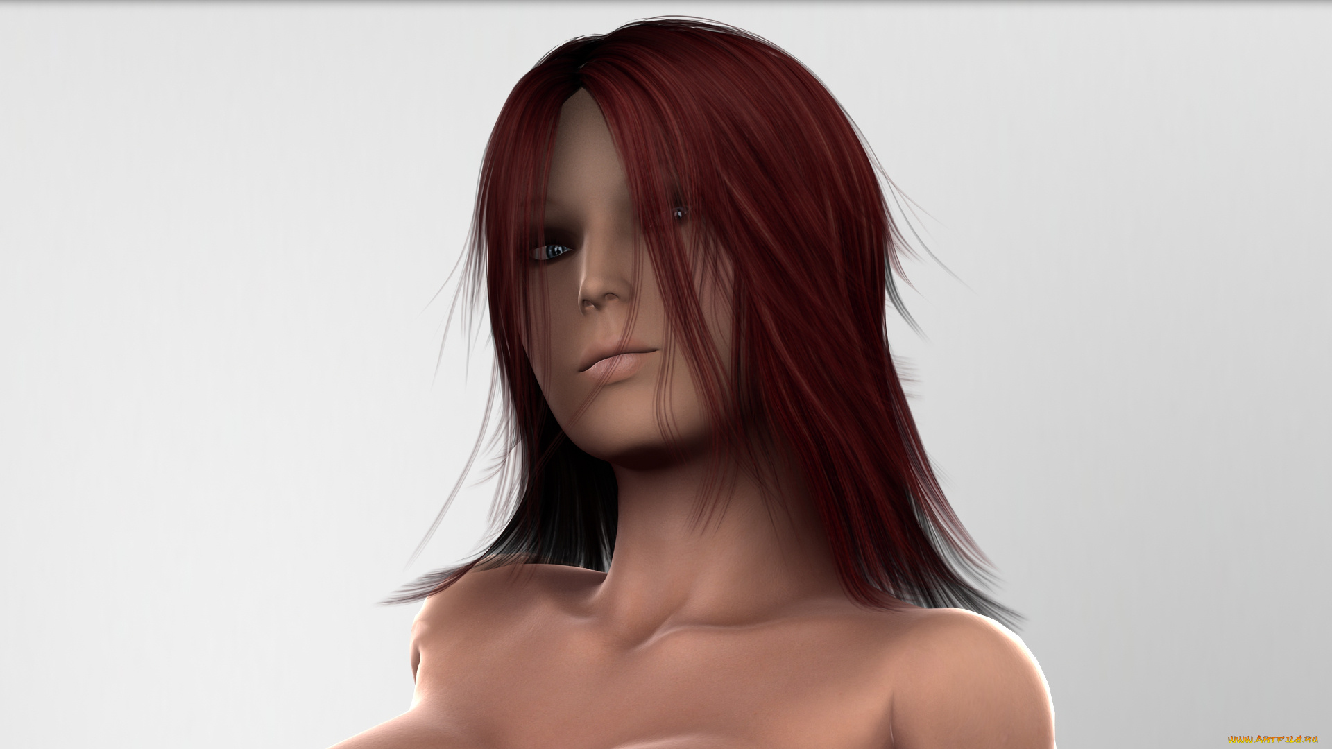 3д, графика, портрет, , portraits, девушка, взгляд, фон