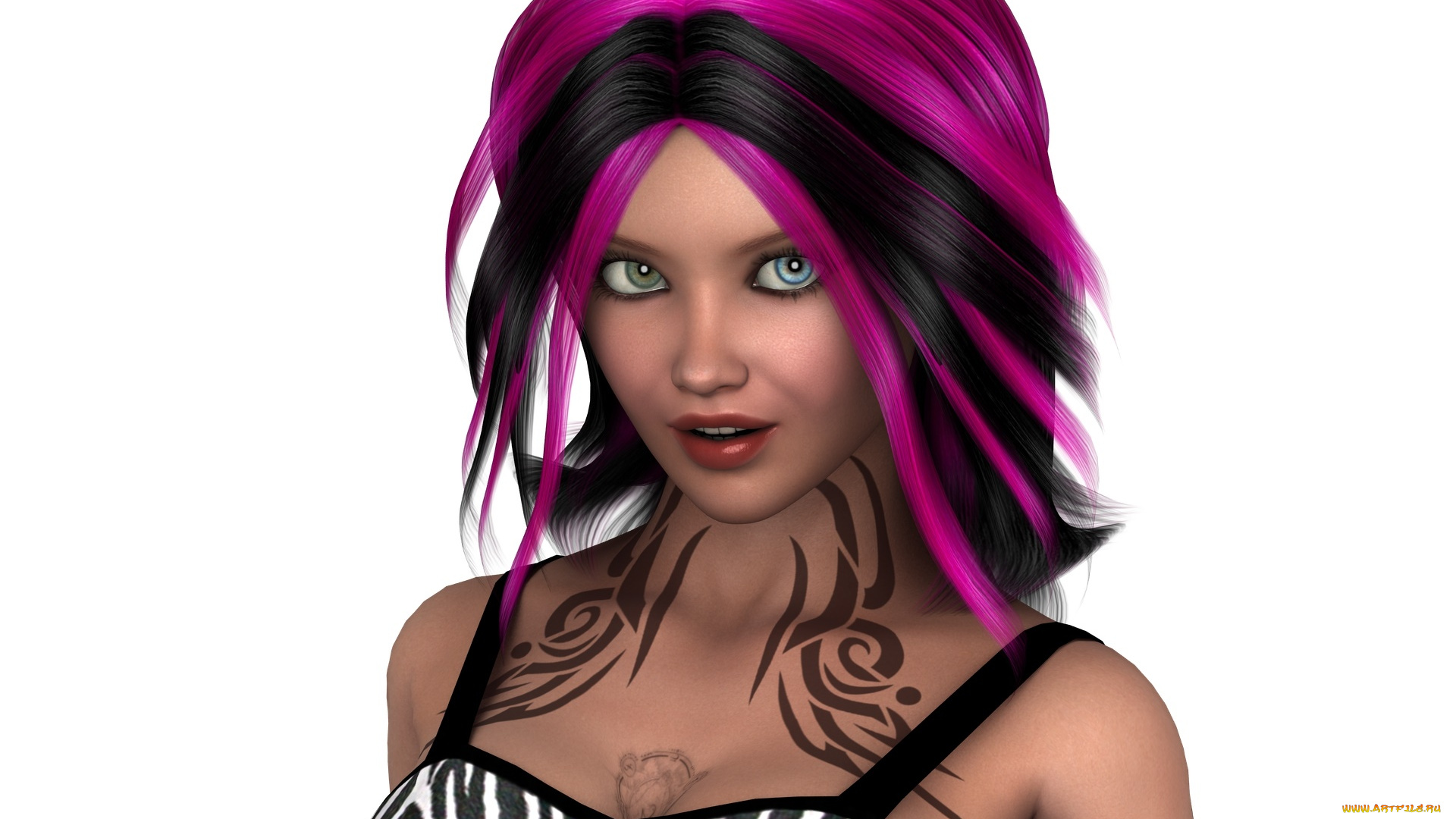 3д, графика, портрет, , portraits, фон, взгляд, девушка