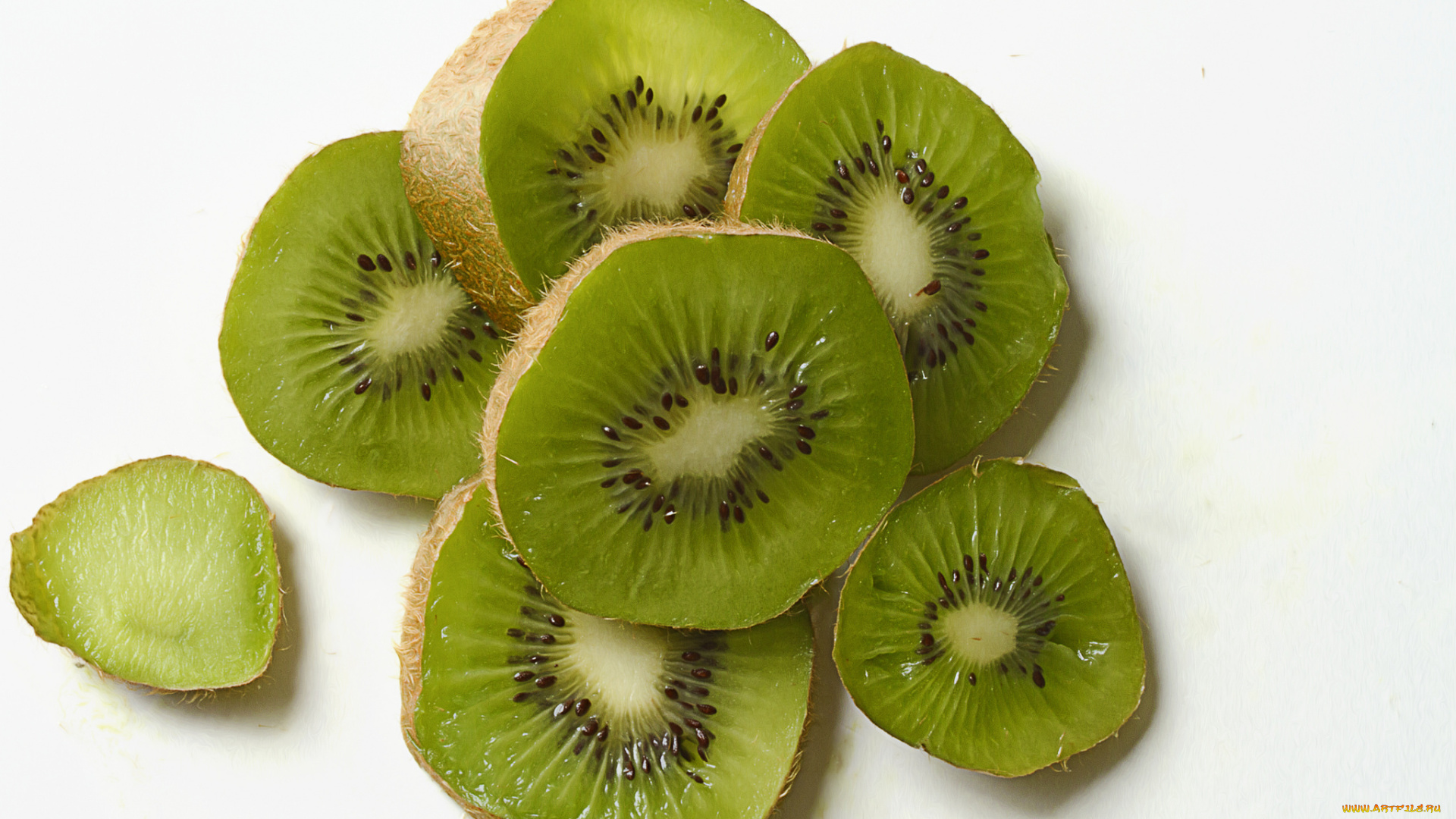 еда, киви, дольки