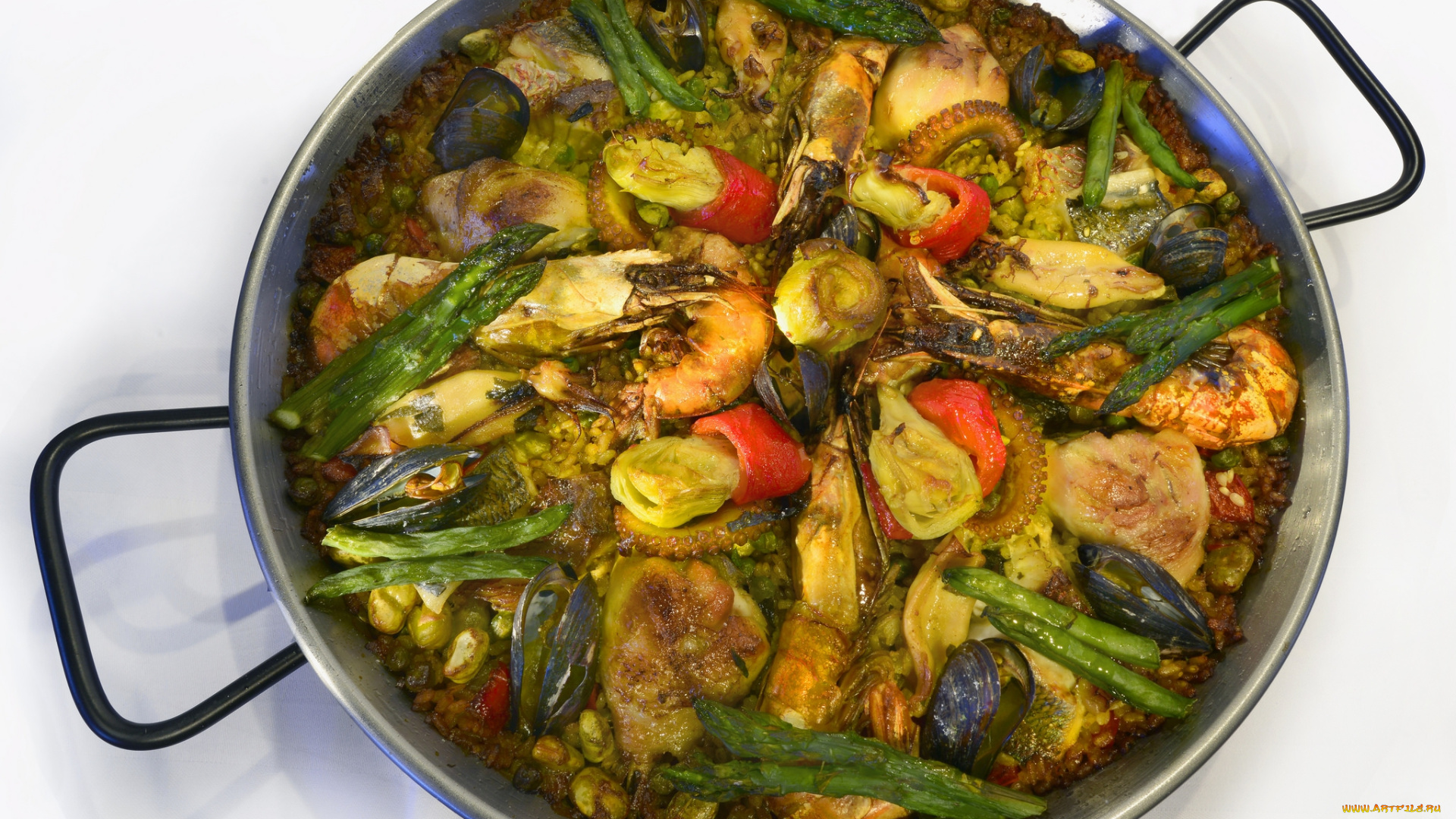 еда, рыбные, блюда, , с, морепродуктами, мидии, овощи