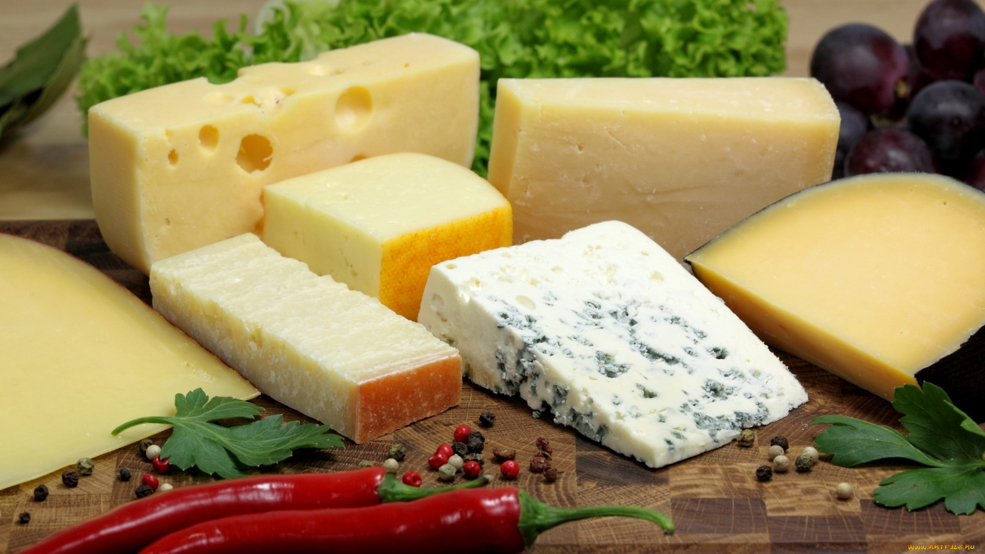 еда, сырные, изделия, сыр, ассорти, специи, перец