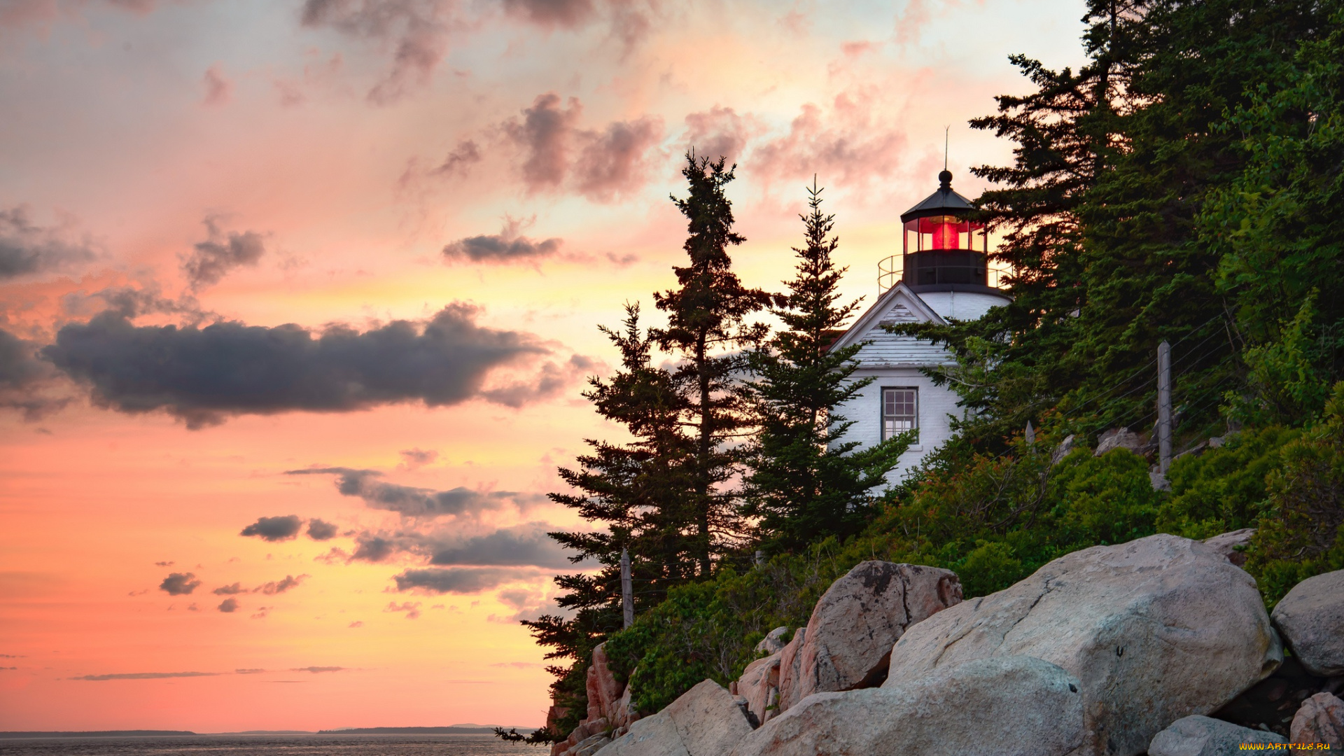 природа, маяки, побережье, маяк