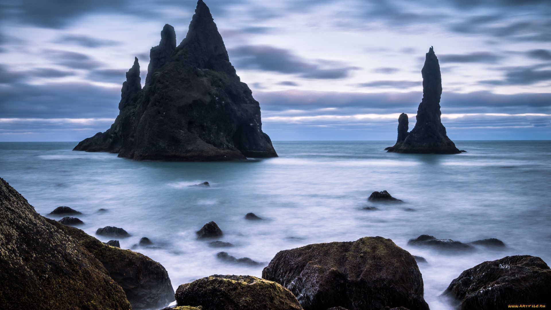 природа, побережье, скалы, море