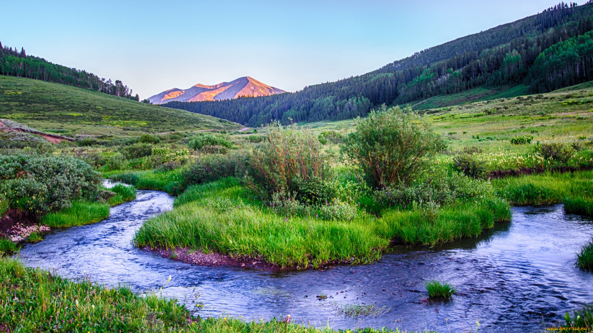 природа, реки, озера, река, лес, горы