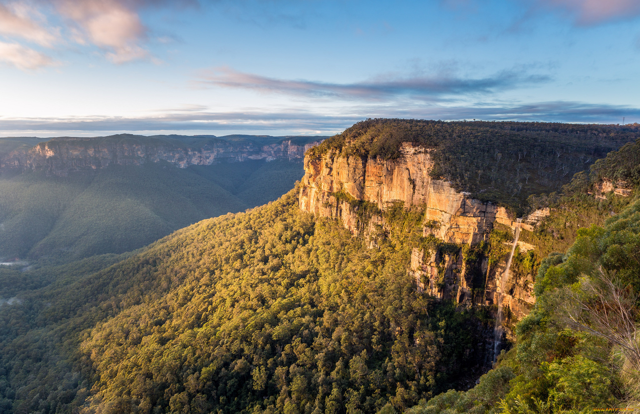 природа, горы, скала, лес