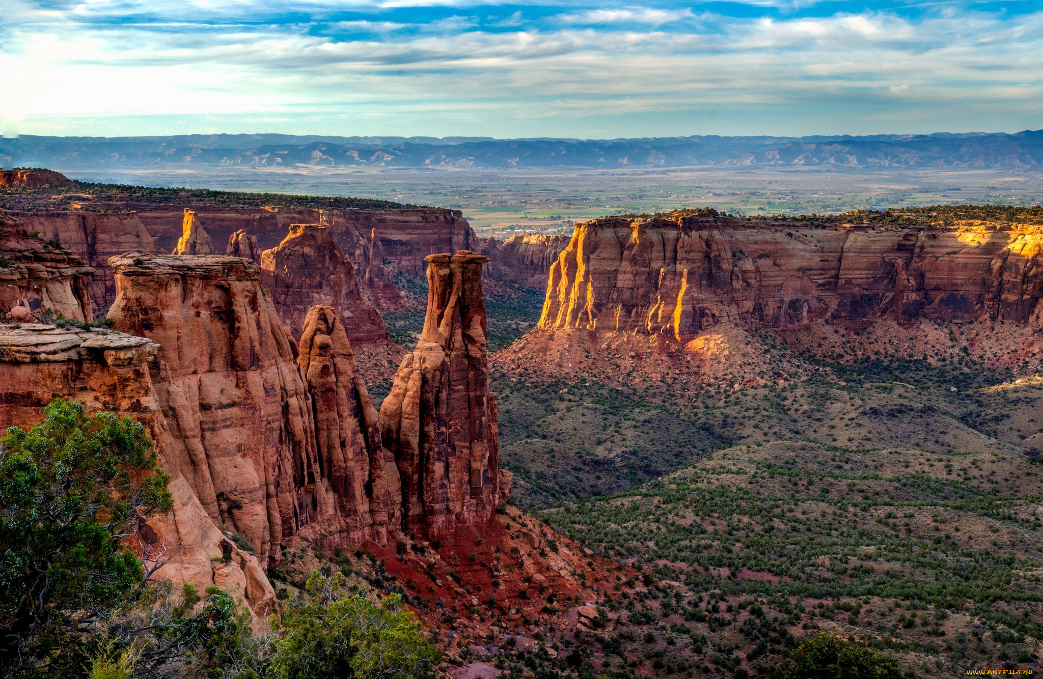 природа, горы, каньон, скалы