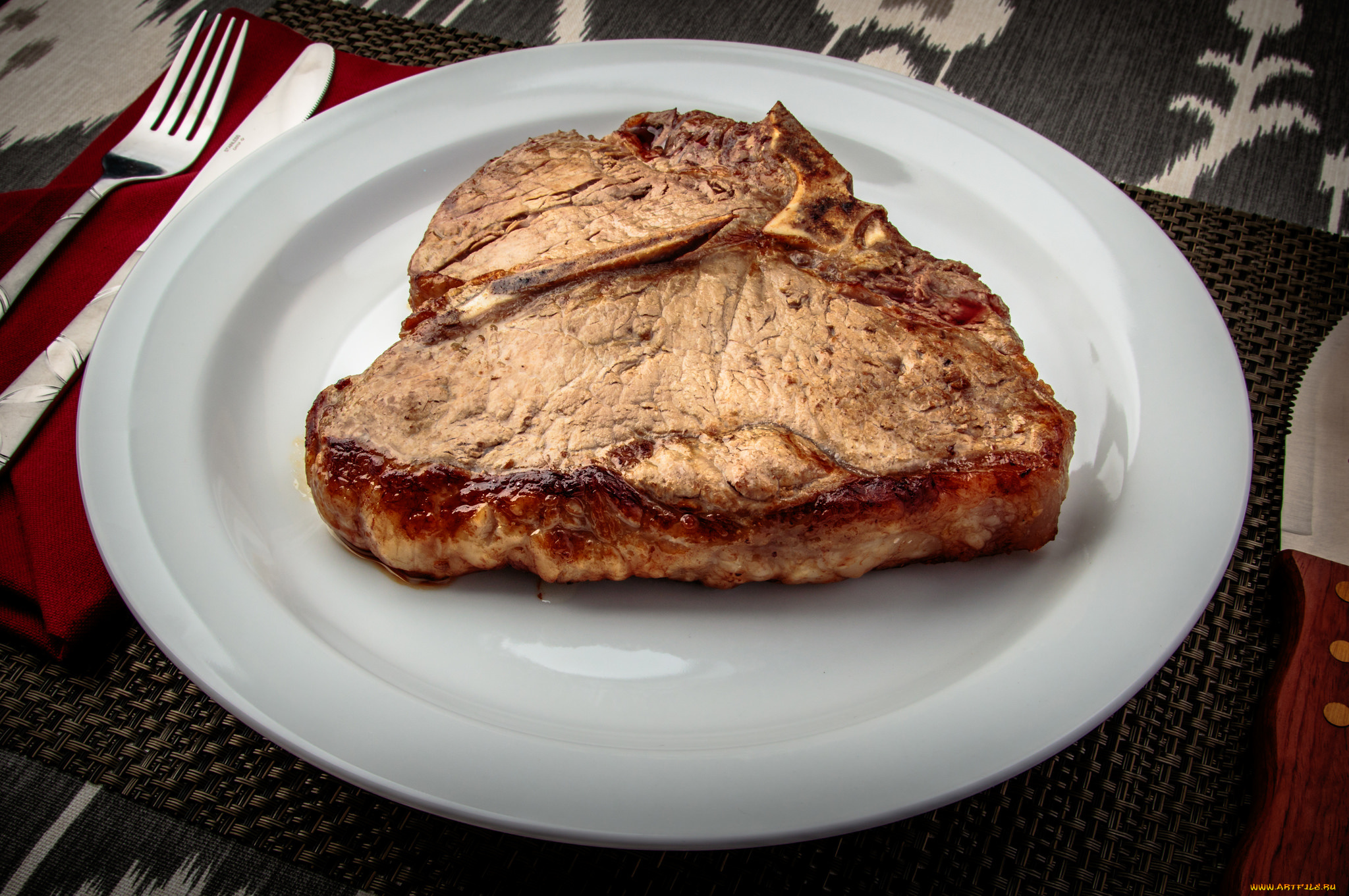 еда, мясные, блюда, стейк