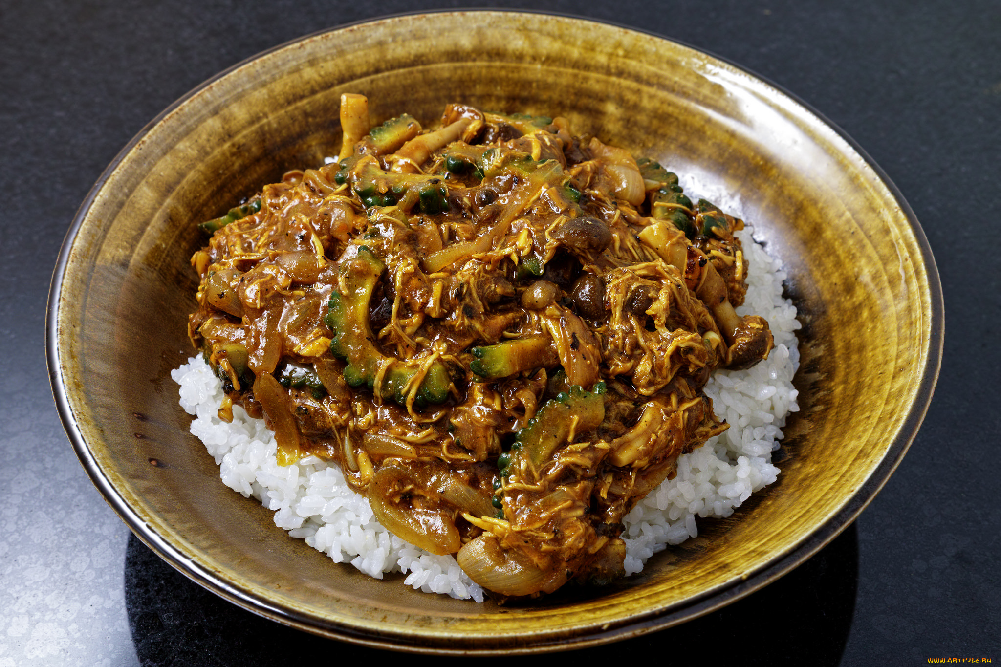 еда, вторые, блюда, рис, соус