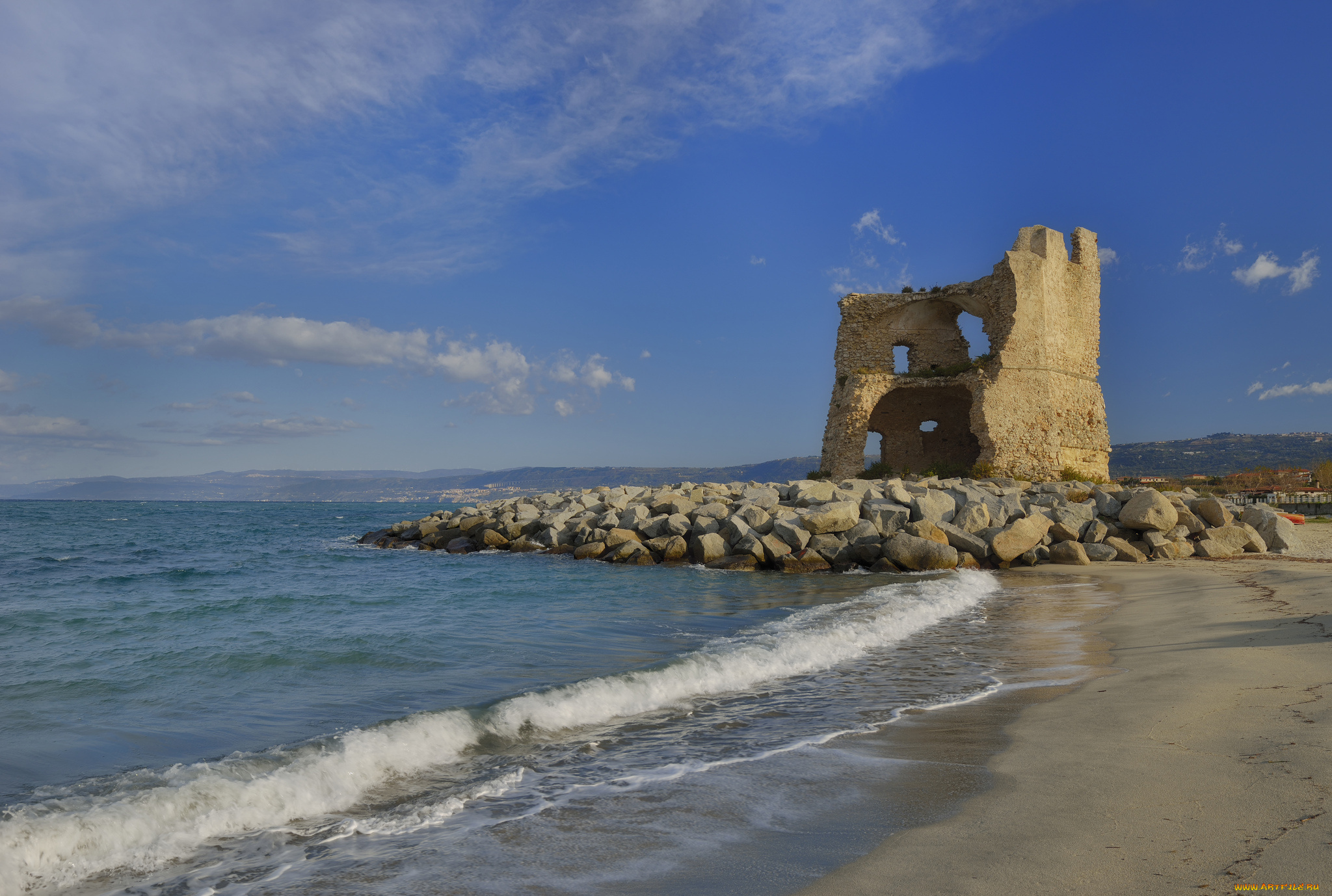 природа, побережье, море, берег