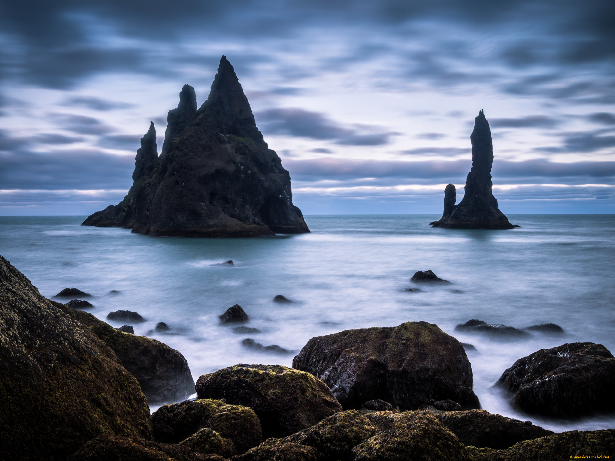 природа, побережье, скалы, море