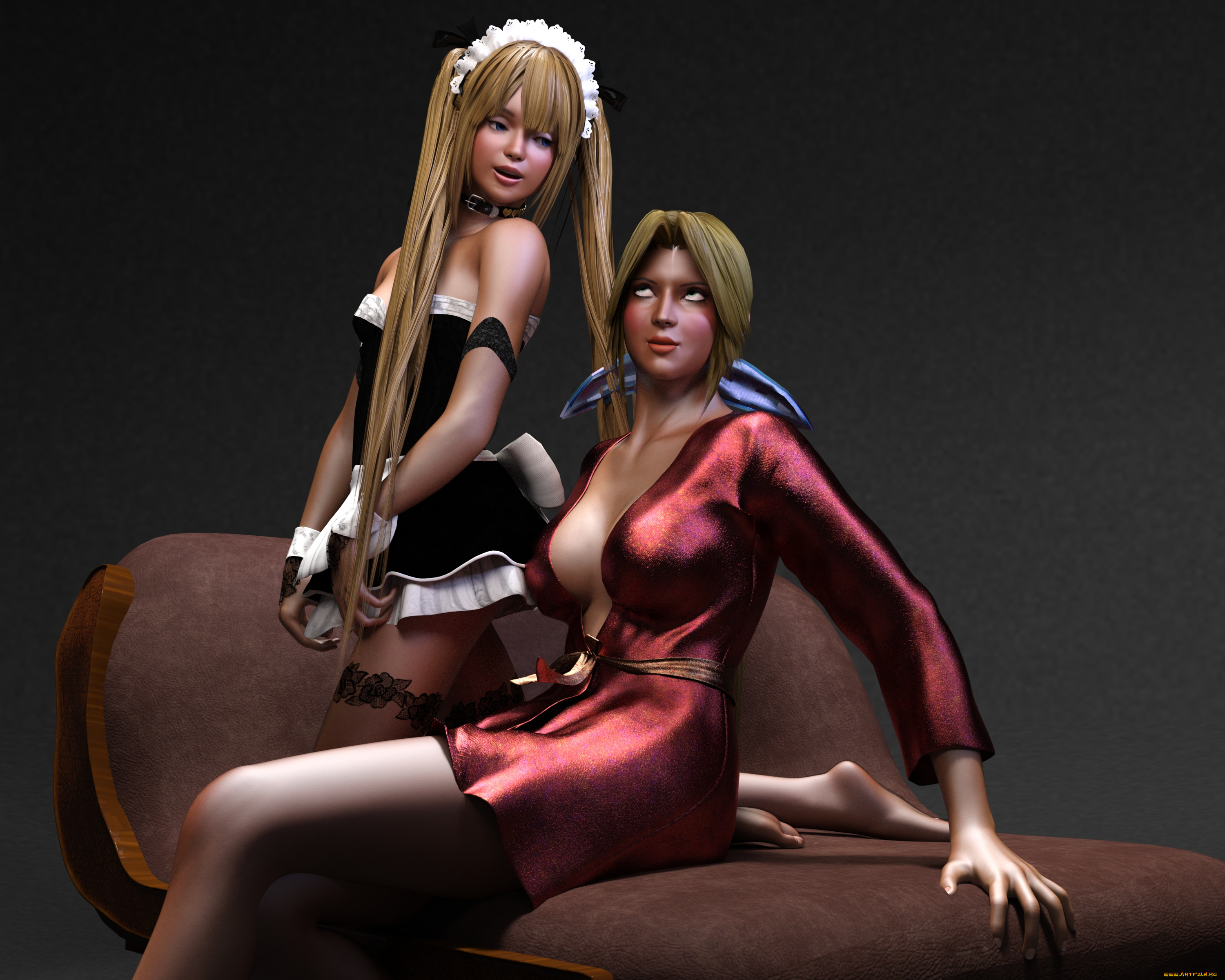 3д, графика, люди, , people, девушки, взгляд, фон