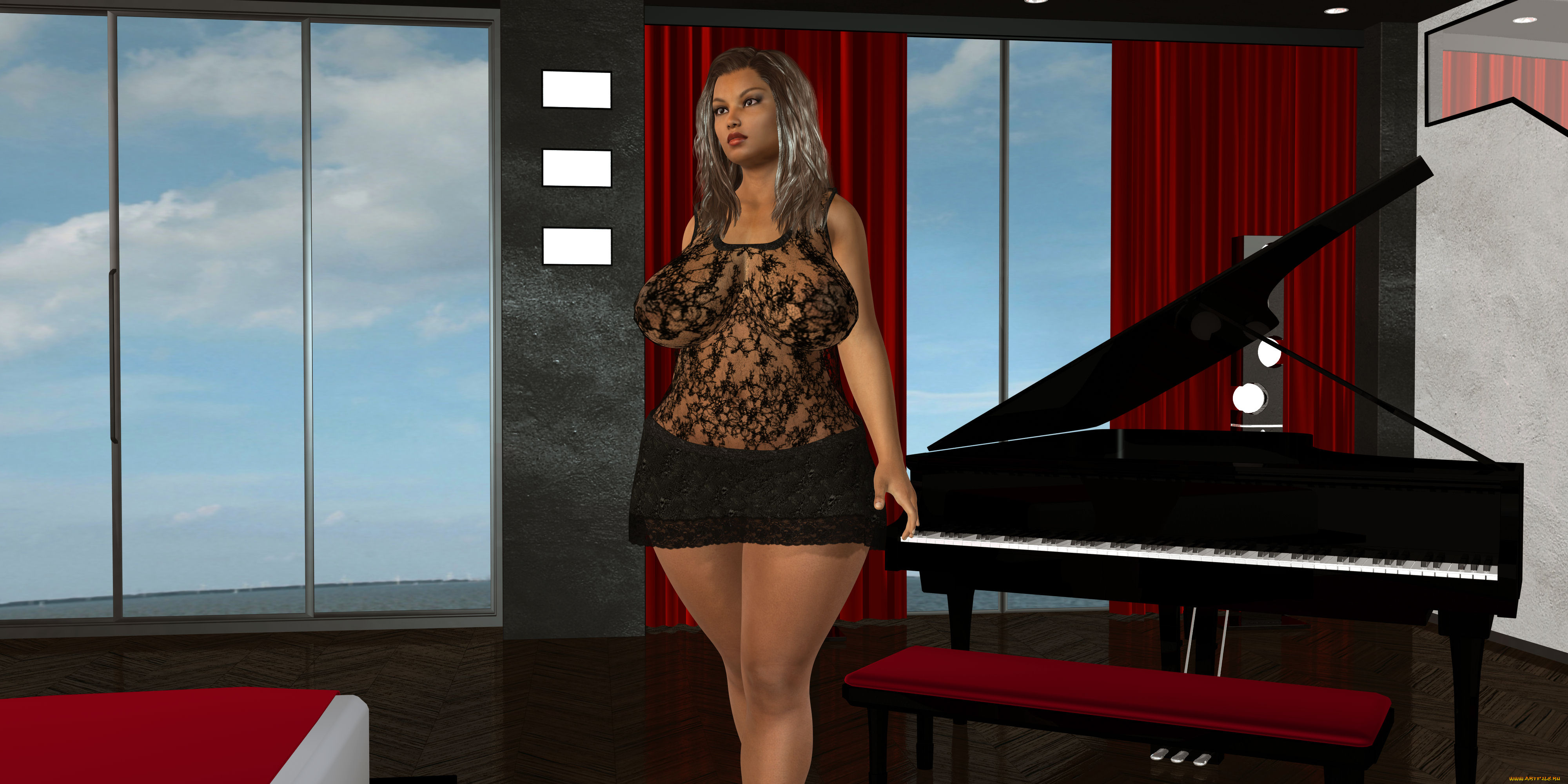 3д, графика, люди, , people, фон, взгляд, девушка