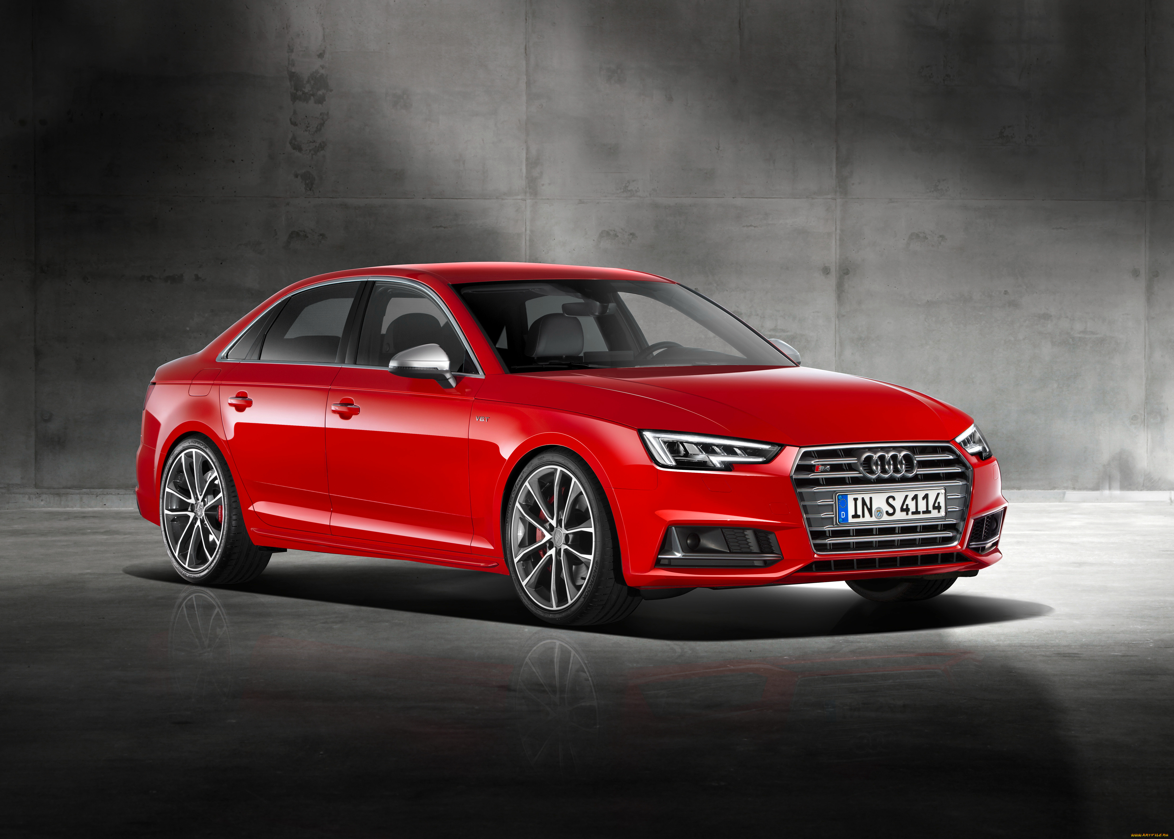 автомобили, audi, sedan, s4, красный, 2016г, b9