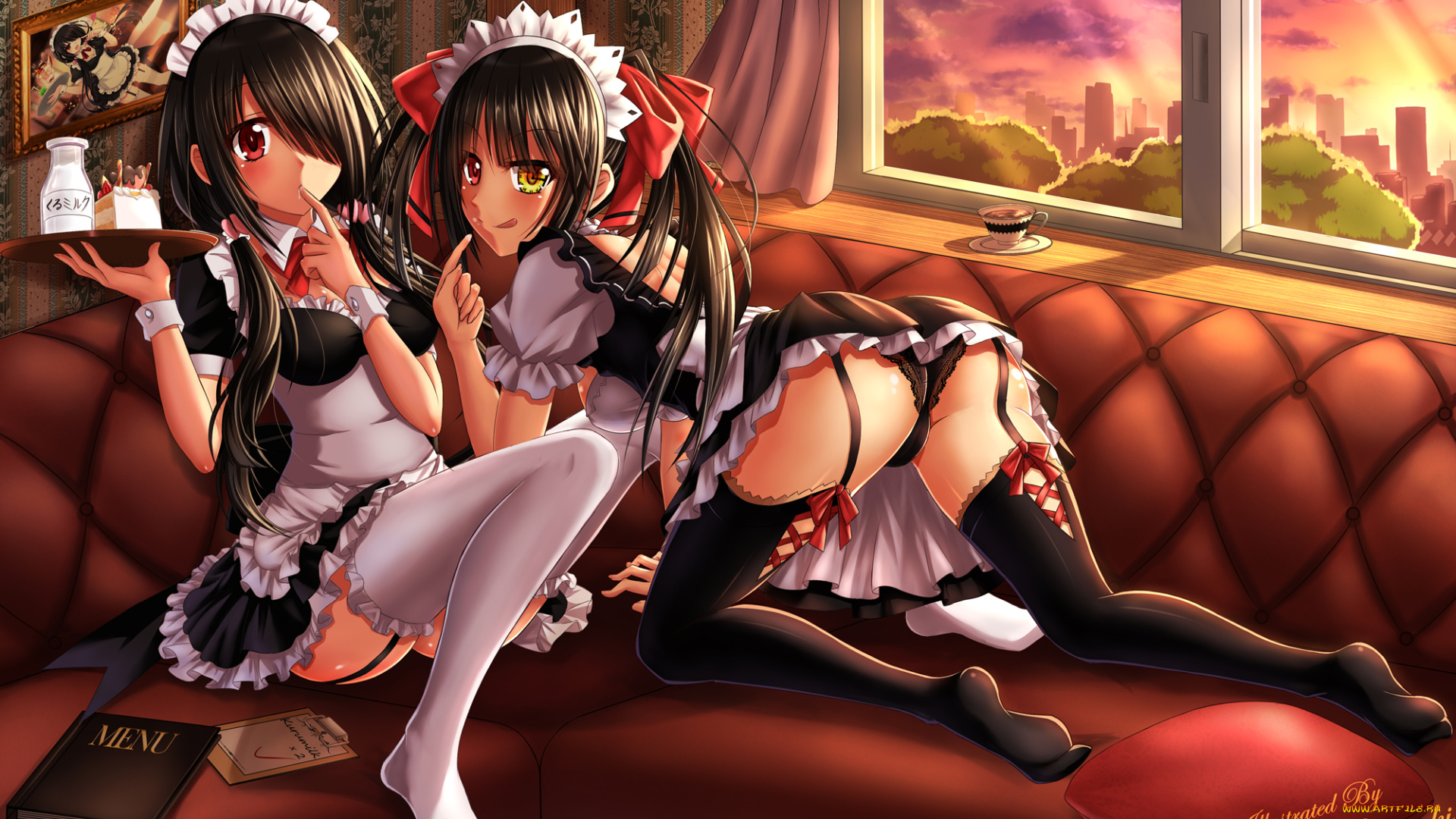 аниме, date, a, live, девушки