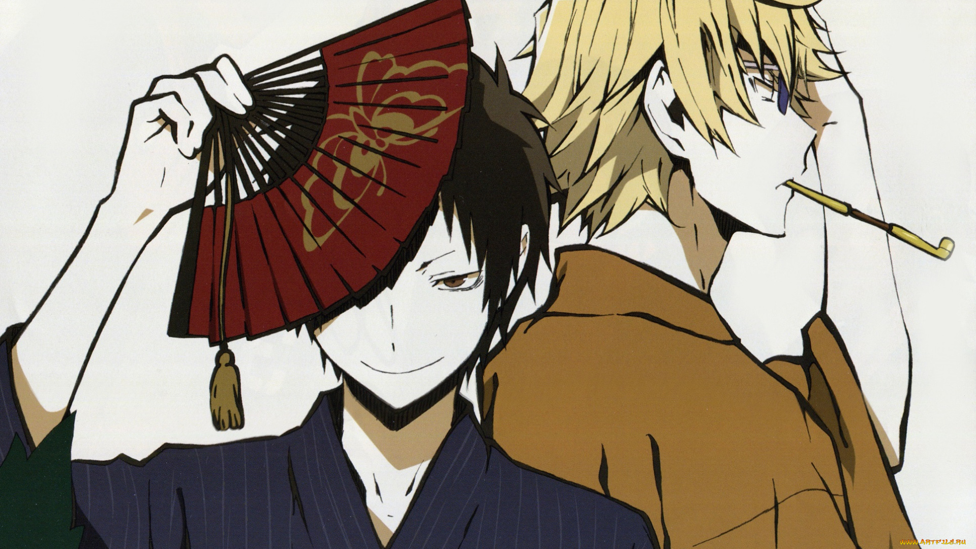 аниме, durarara, парни