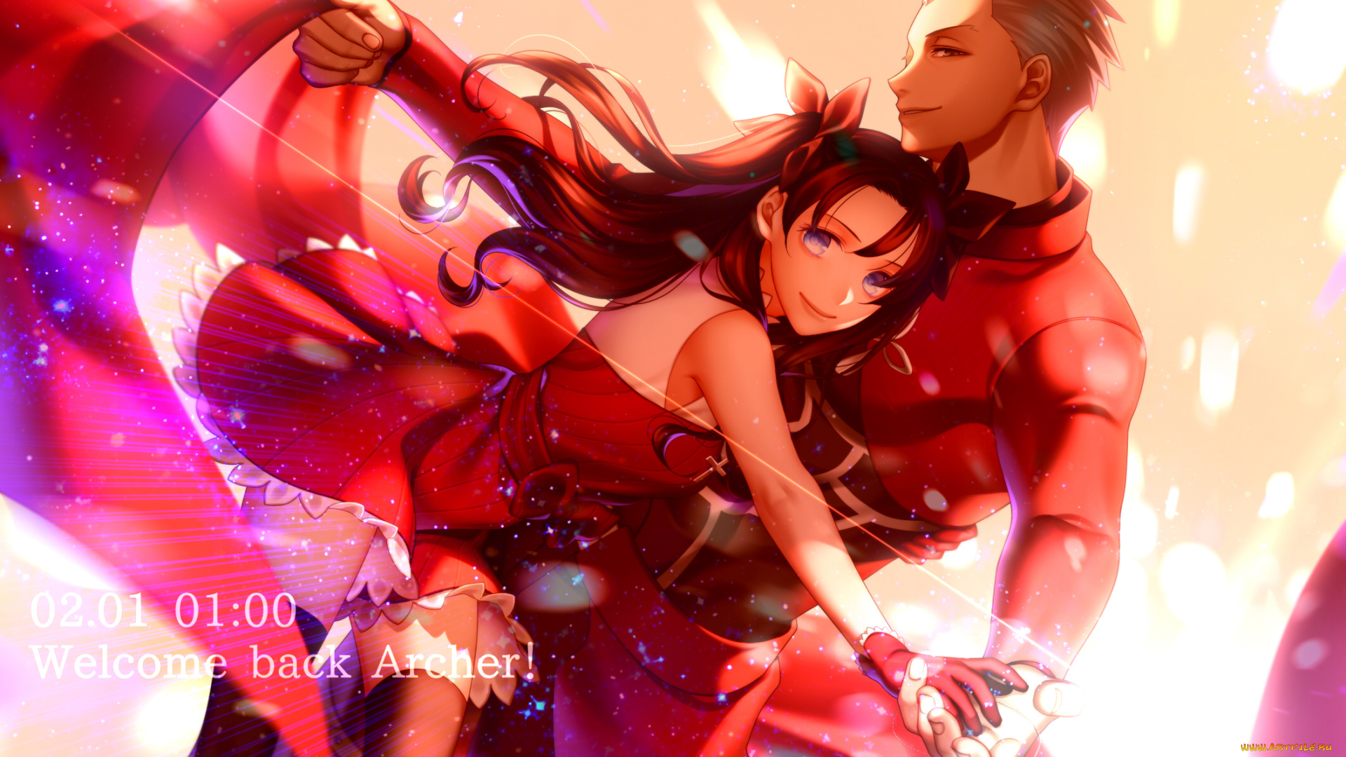 аниме, fate, stay, night, арчер, рин