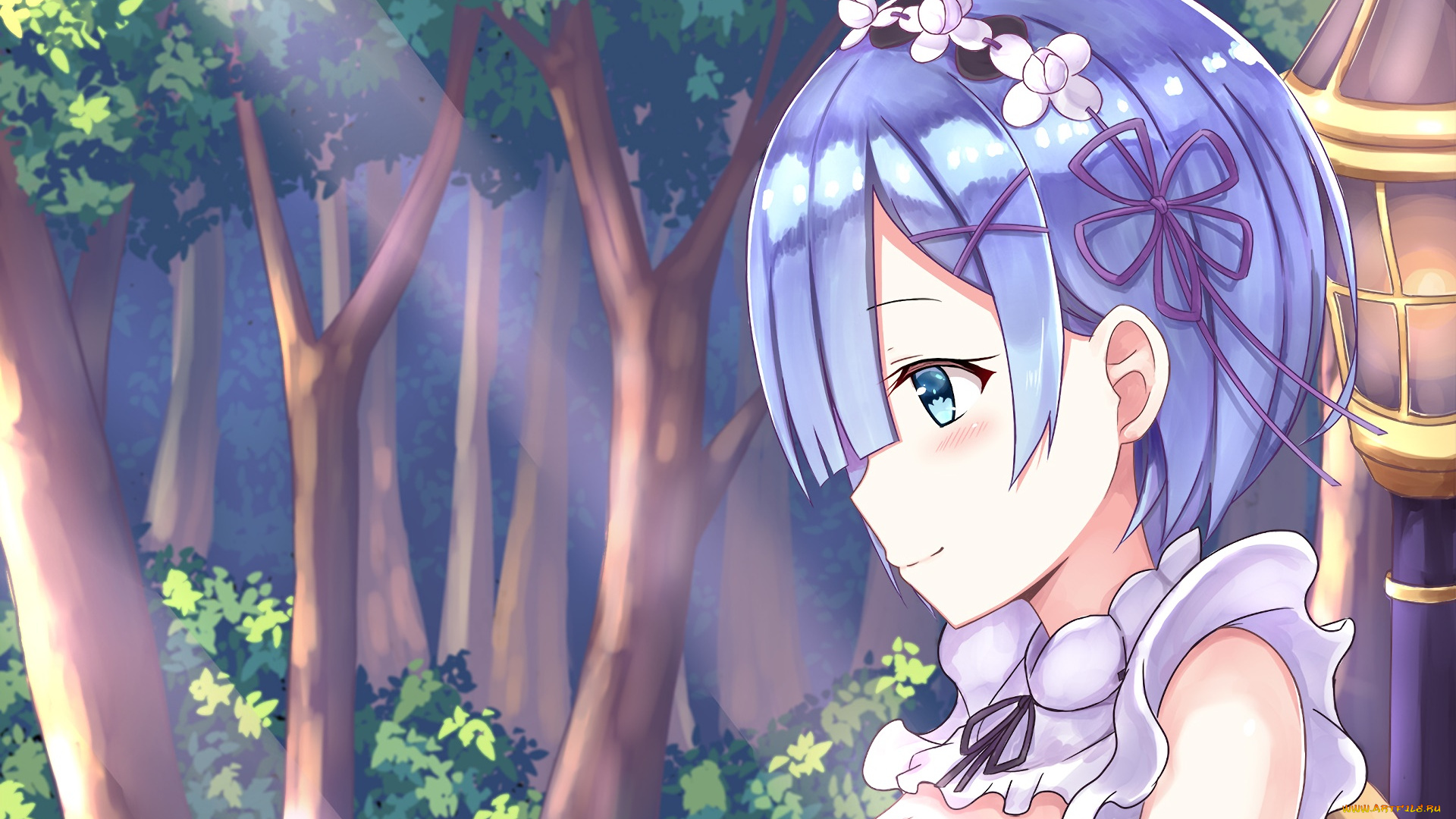 аниме, re, , zero, kara, hajimeru, isekai, seikatsu, фон, взгляд, девушка