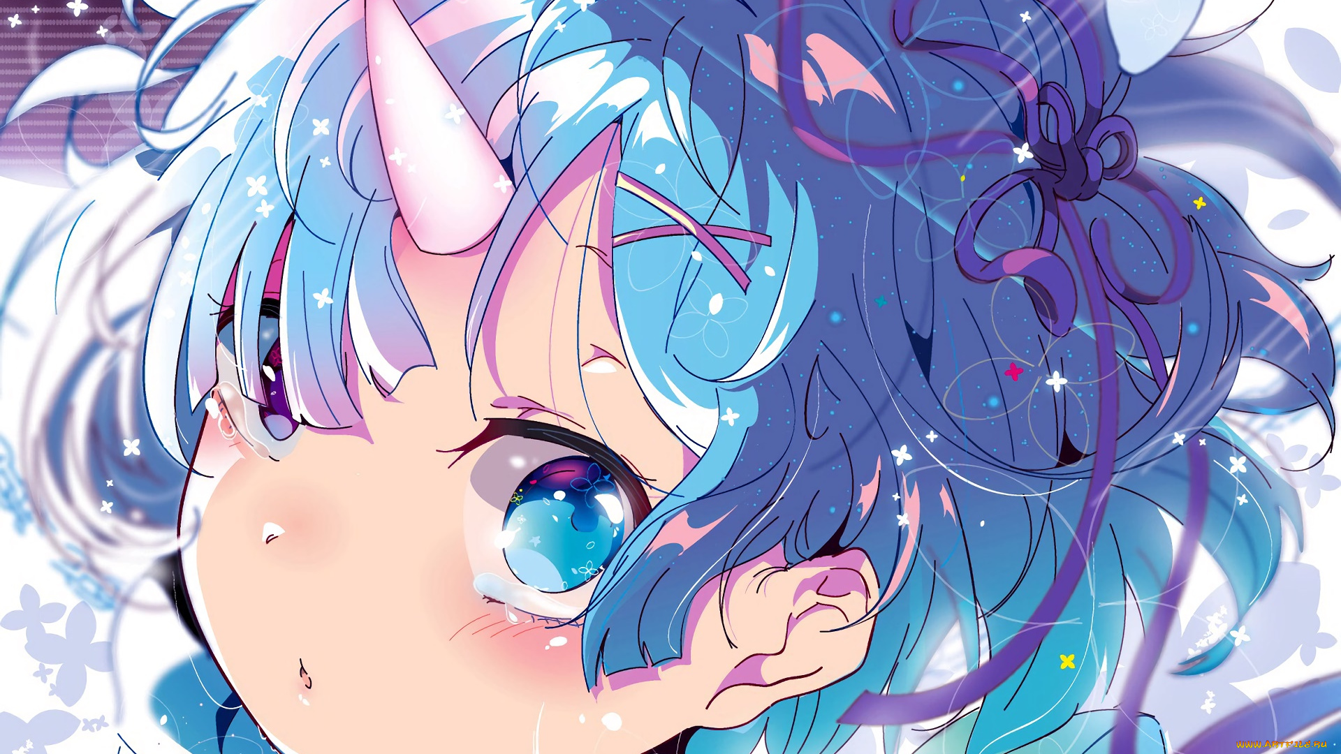 аниме, re, , zero, kara, hajimeru, isekai, seikatsu, взгляд, фон, девушка