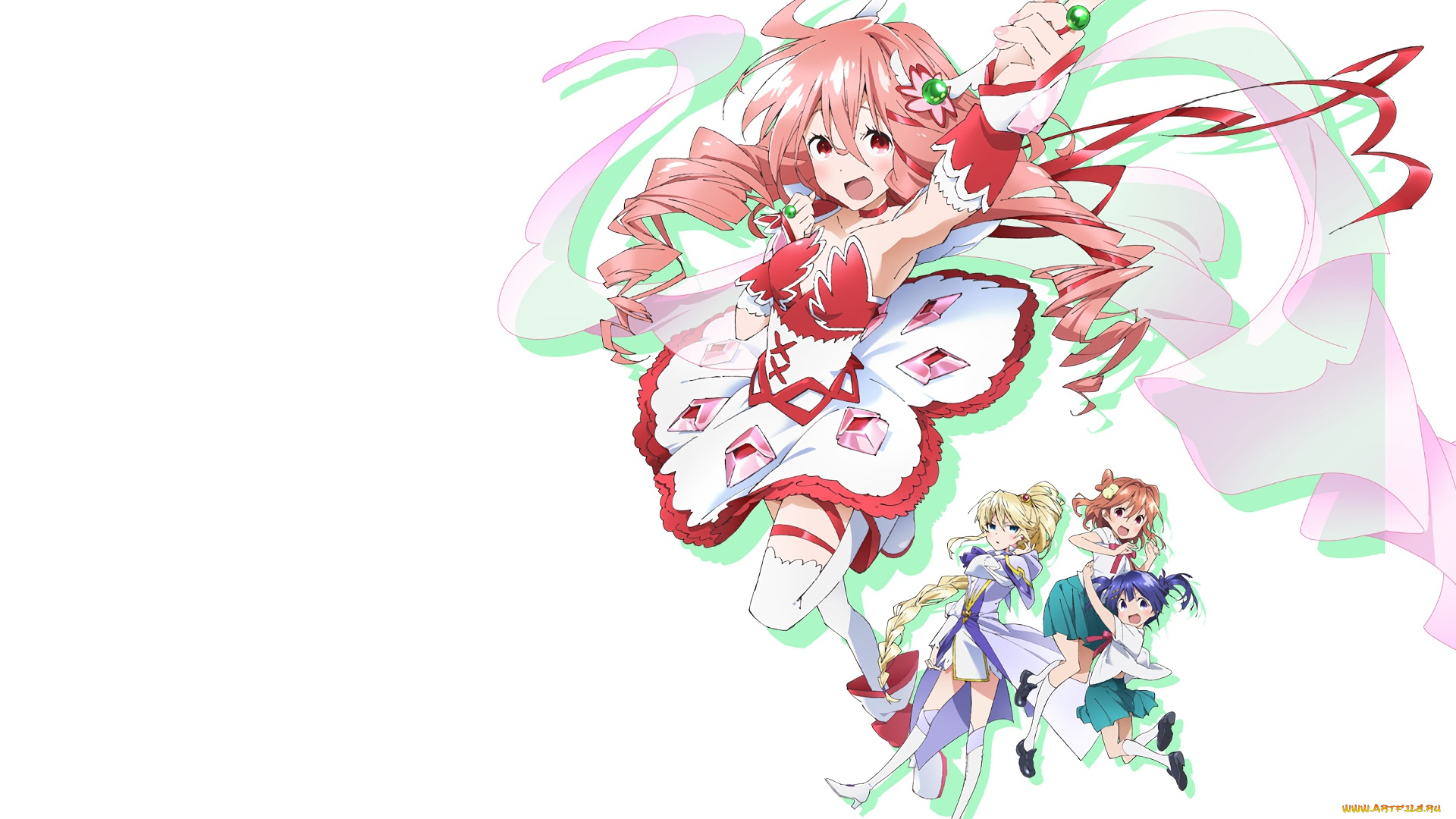 аниме, unknown, , другое, девушка, фон, взгляд