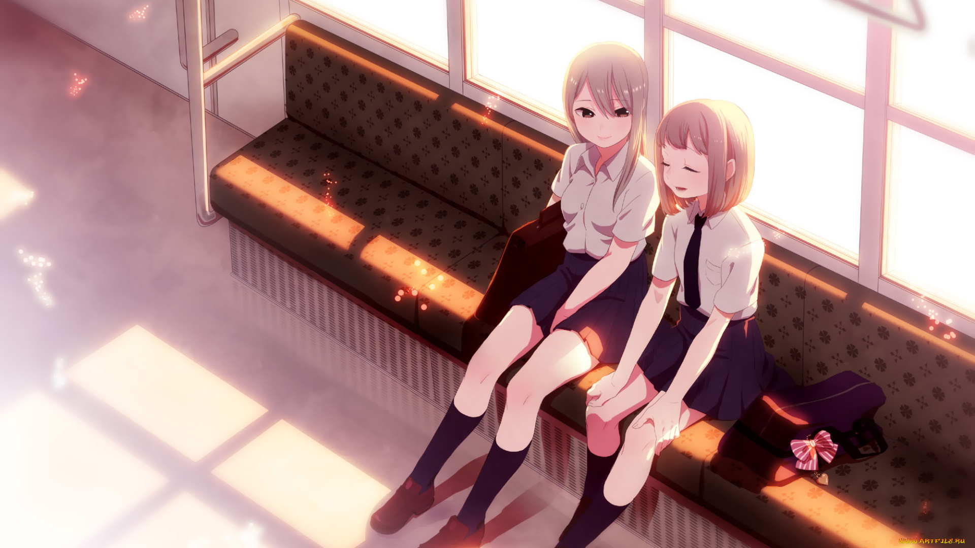 аниме, unknown, , другое, фон, взгляд, девушки