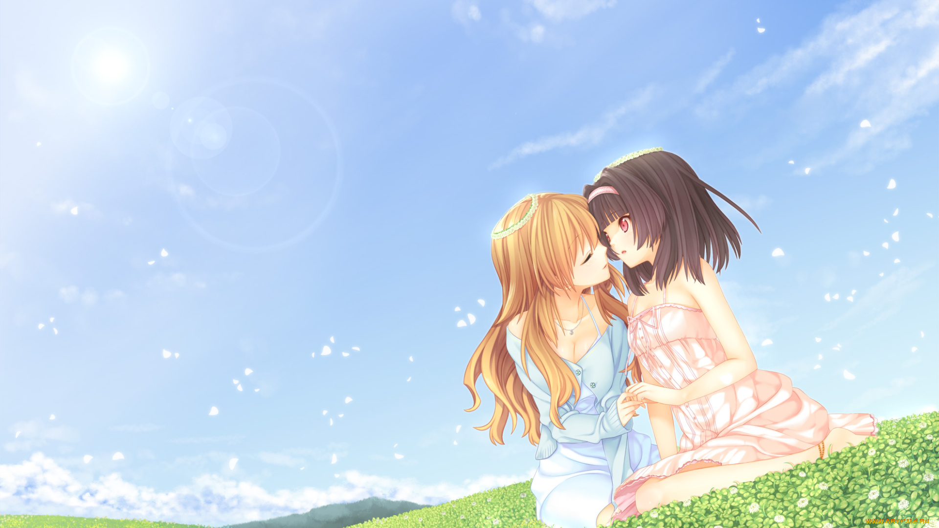 аниме, unknown, , другое, фон, взгляд, девушки