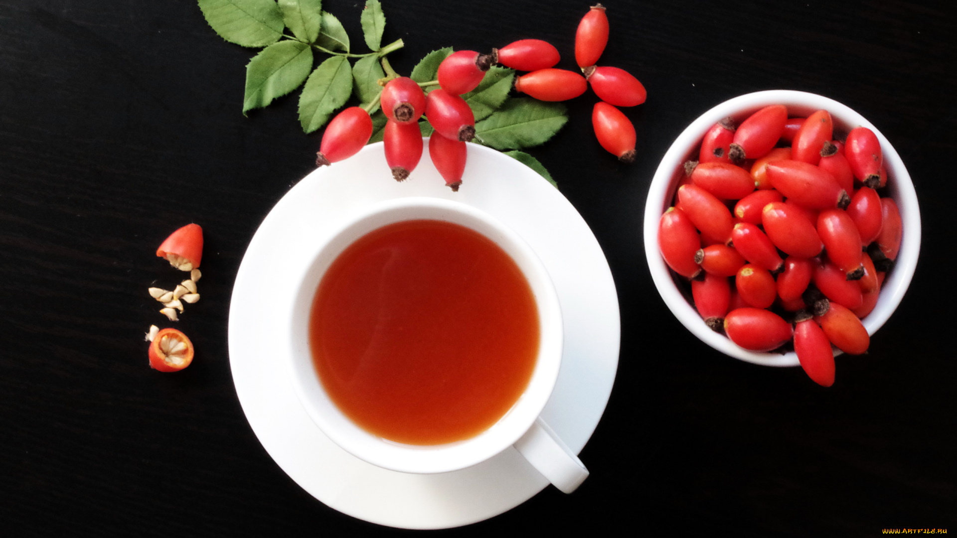 еда, напитки, , Чай, напиток, шиповник, ягоды, ветка, чашка