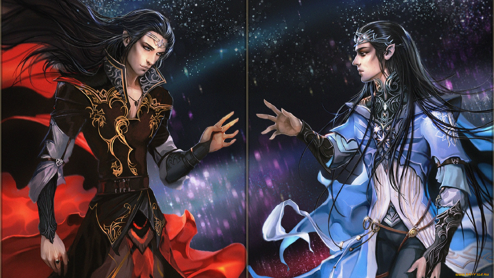 фэнтези, люди, парни