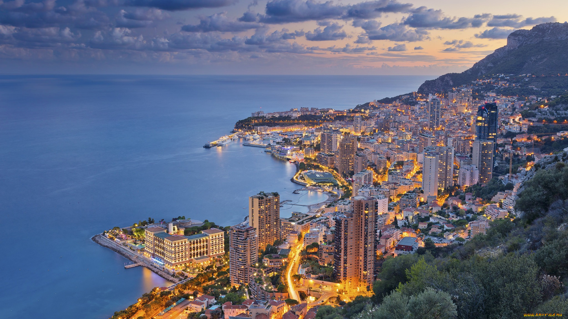 города, монте-карло, , монако, monte, carlo, monaco, french, riviera