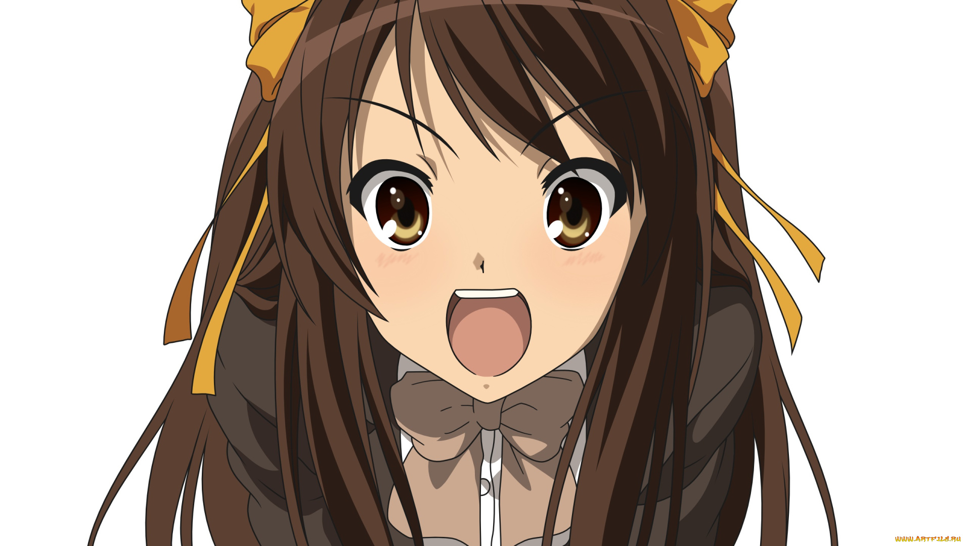 to, aru, kagaku, no, railgun, аниме, the, melancholy, of, haruhi, suzumiya, девушка, взгляд, фон
