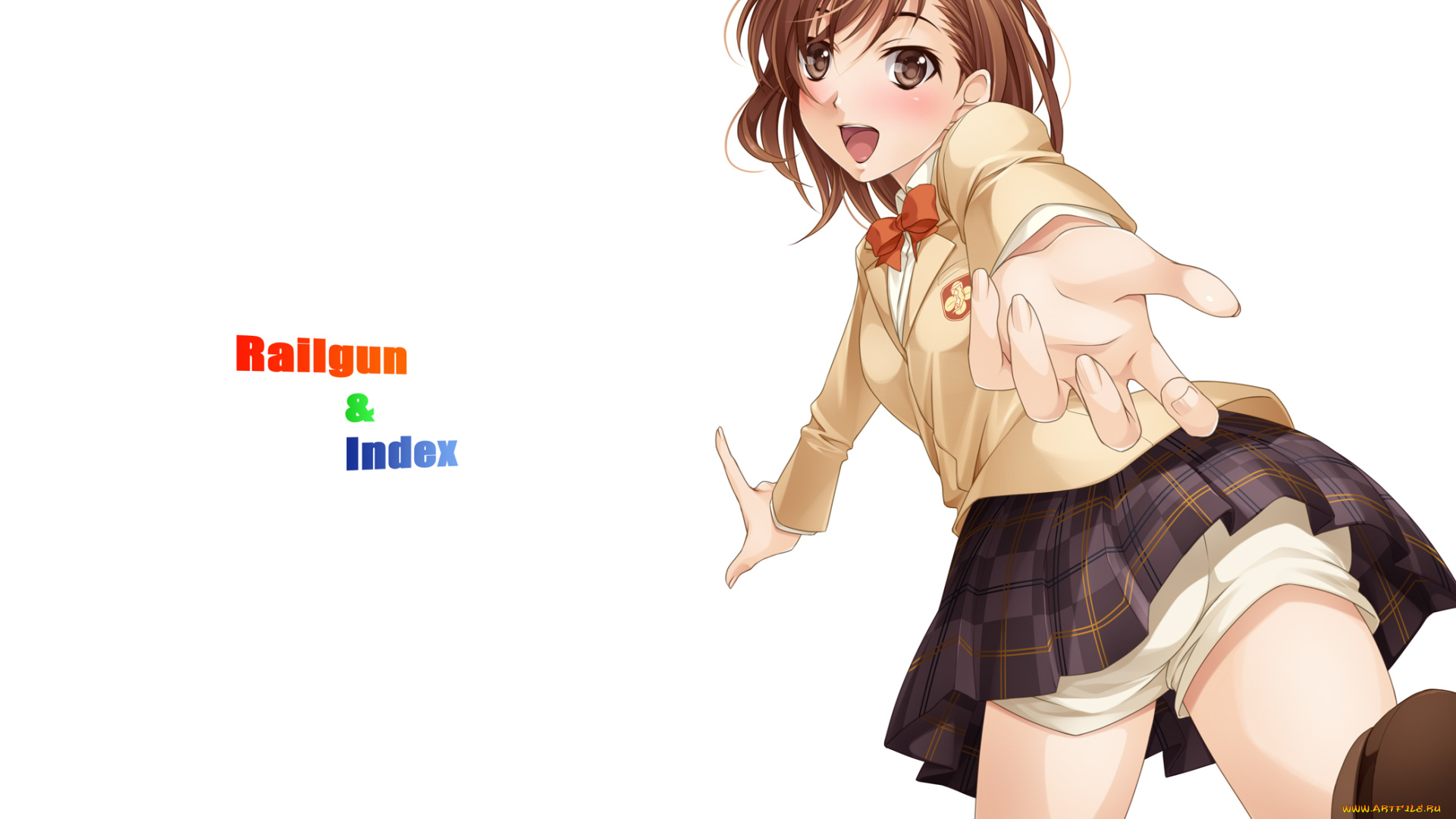 to, aru, kagaku, no, railgun, аниме, toaru, majutsu, no, index, девушка, взгляд, фон