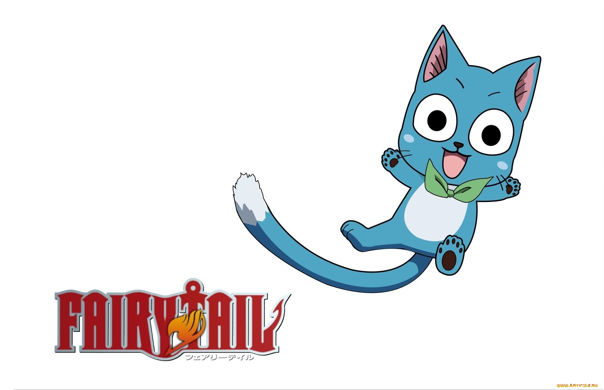 аниме, fairy, tail, кот