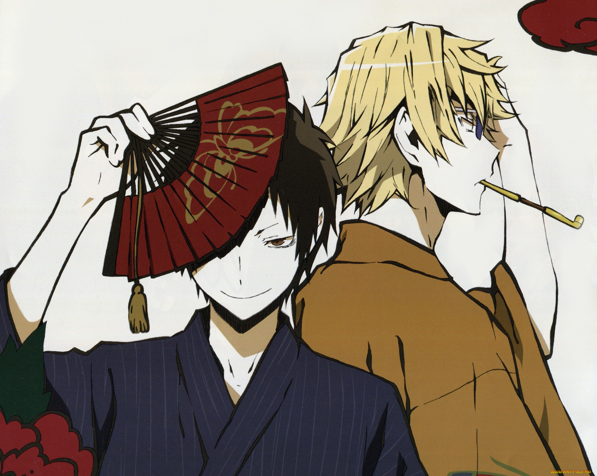 аниме, durarara, парни