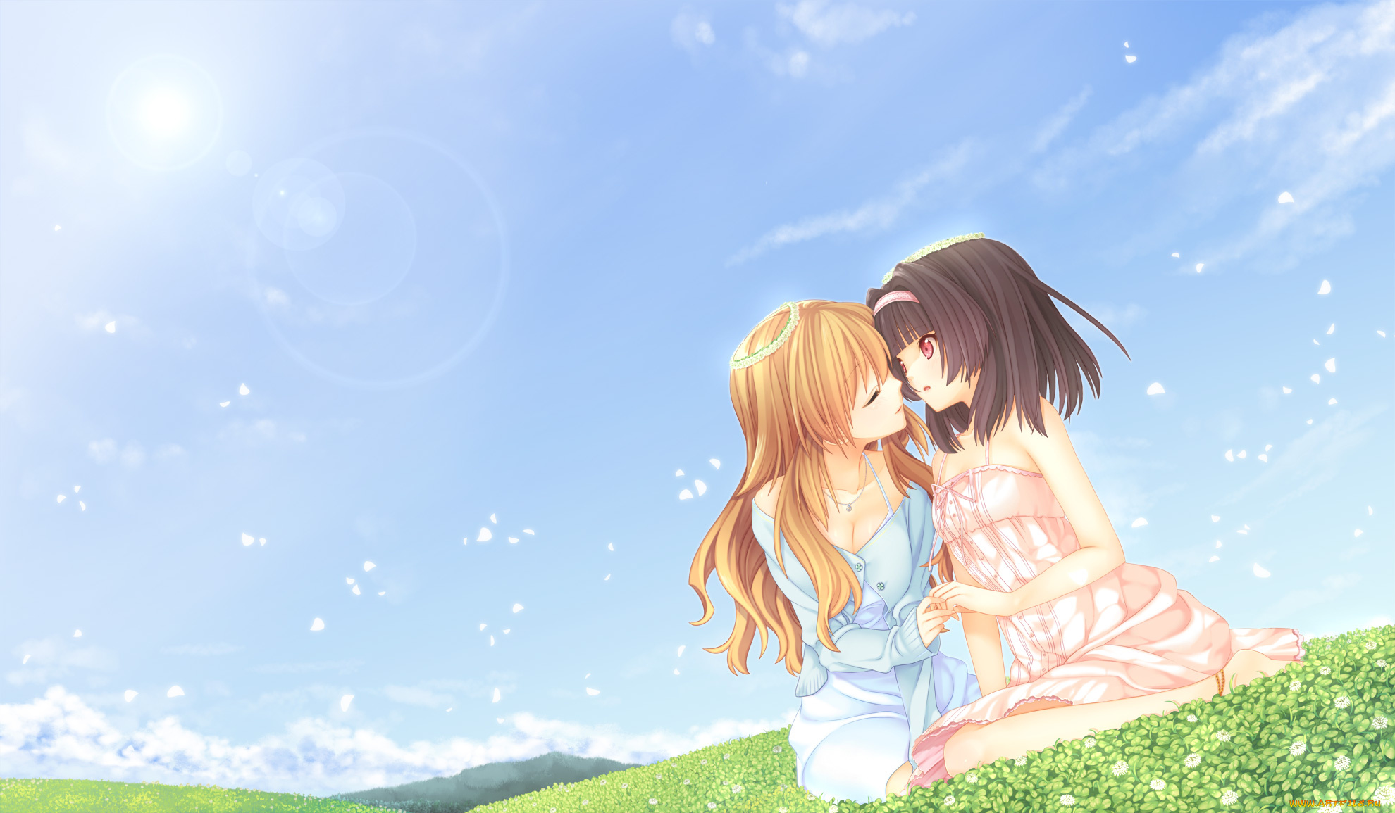 аниме, unknown, , другое, фон, взгляд, девушки