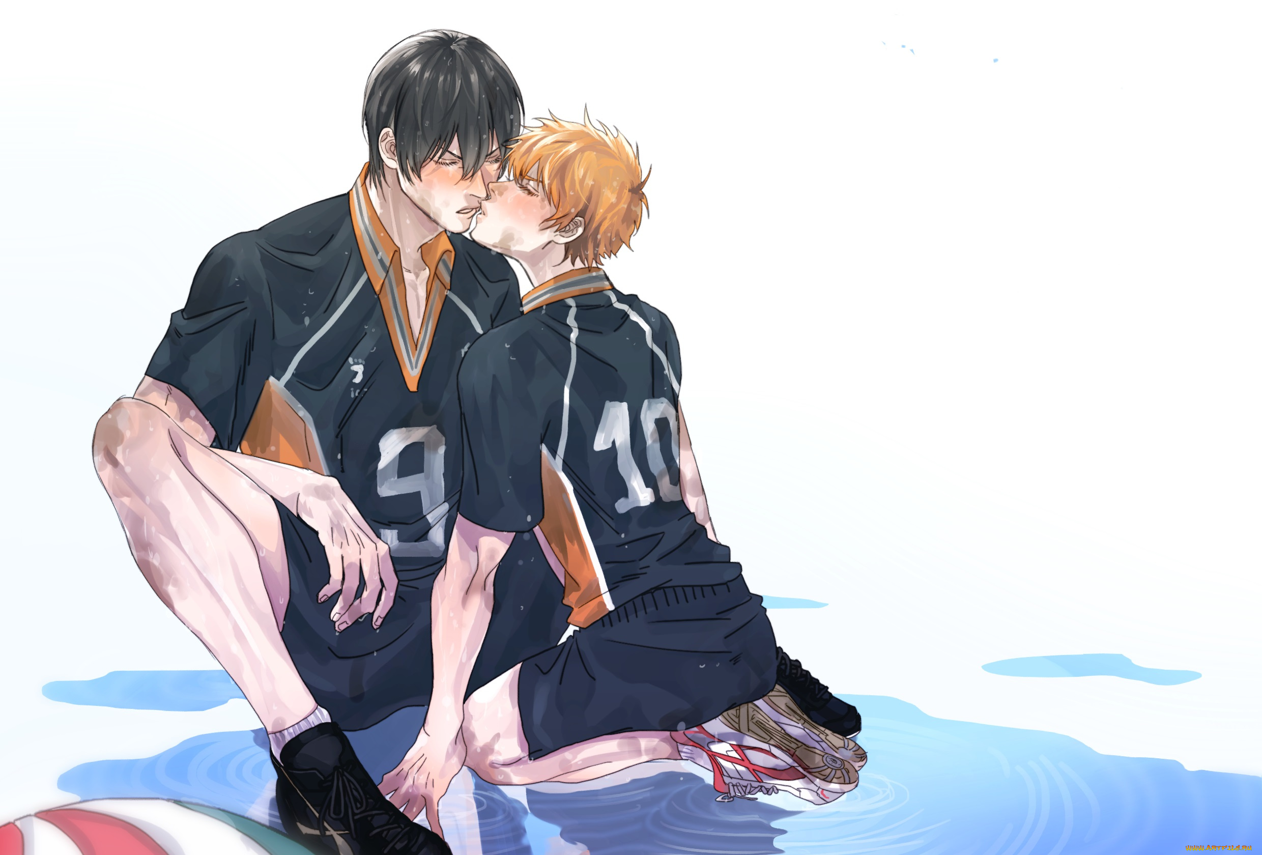 аниме, haikyuu, волейбол, парни