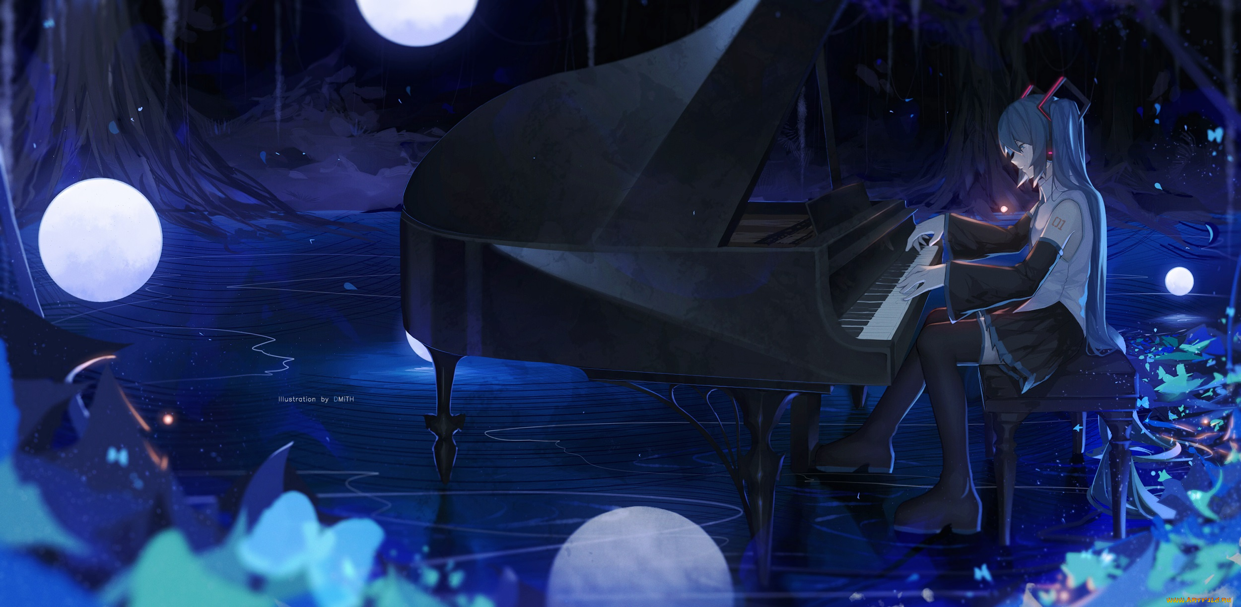 аниме, vocaloid, hatsune, miku